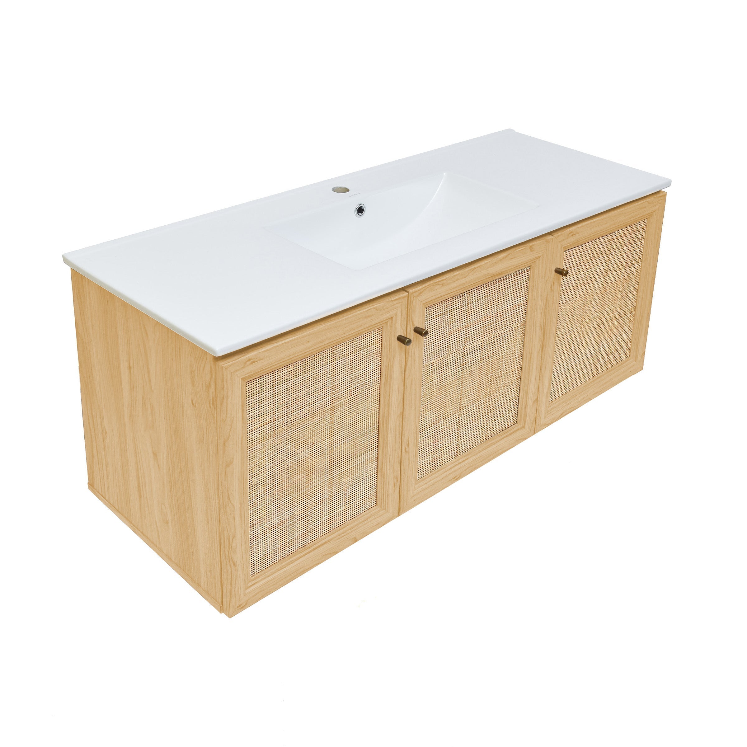 Natural Oak / White / 1-Hole