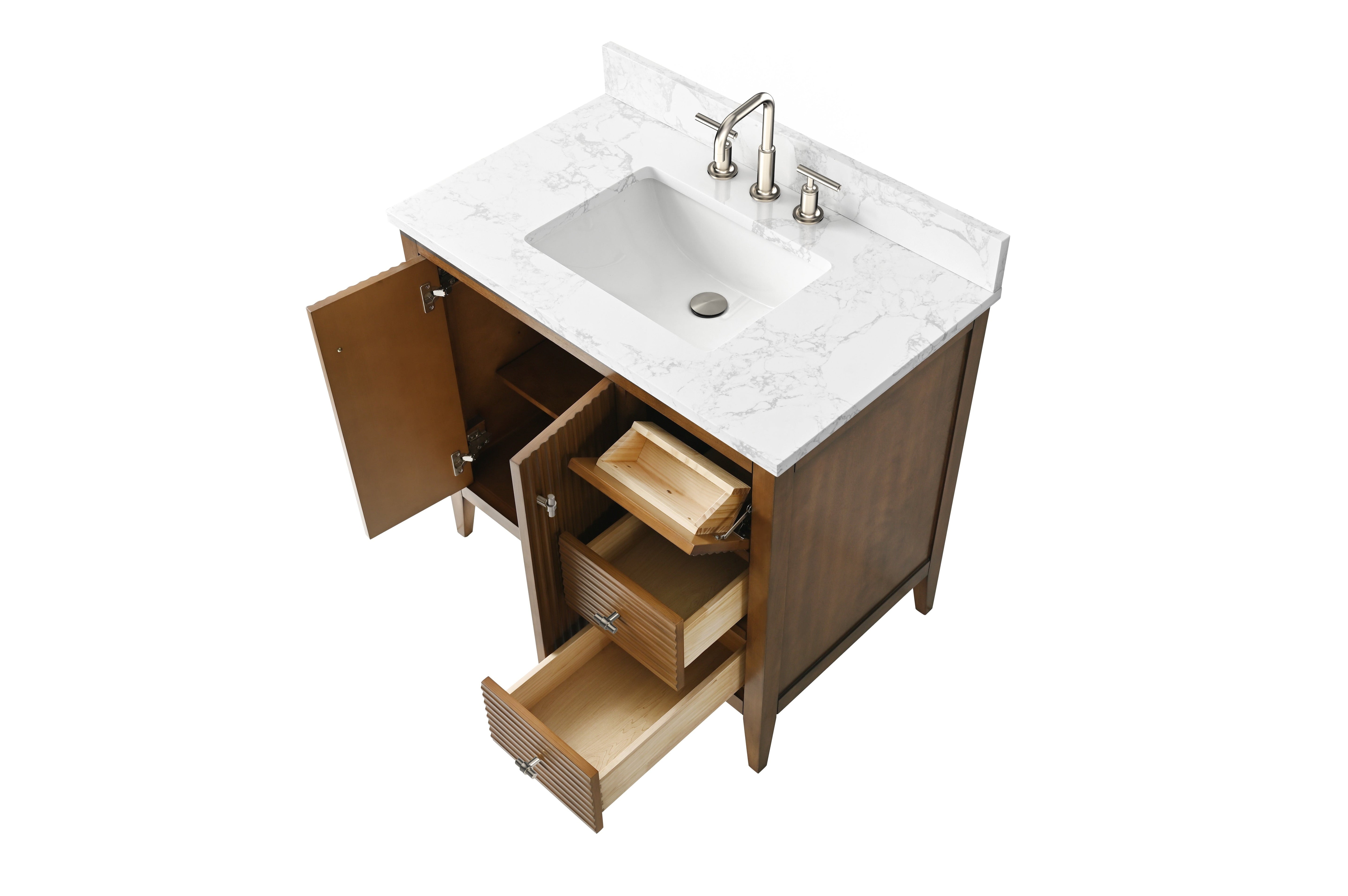 Linear Walnut / Brushed Nickel