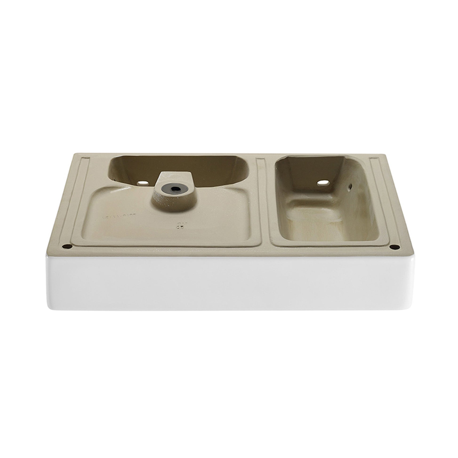 Glossy White / 1 Faucet Hole - Right
