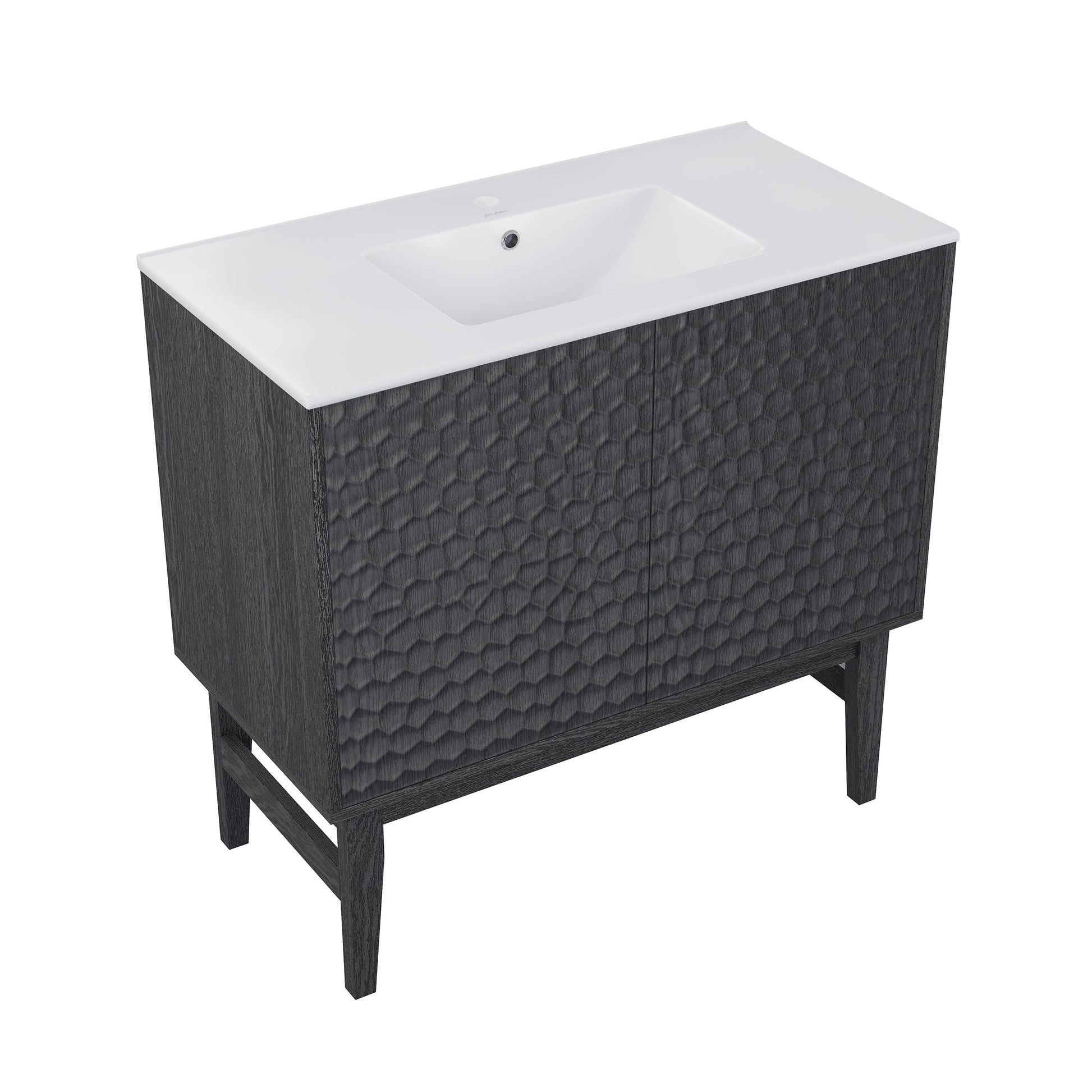Black Oak / White / 1-Hole