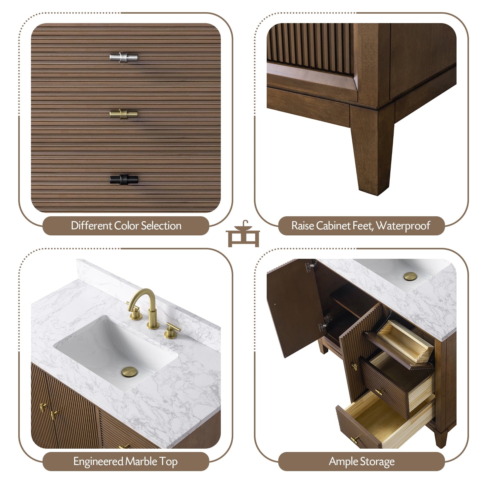 Linear Walnut / Brushed Nickel