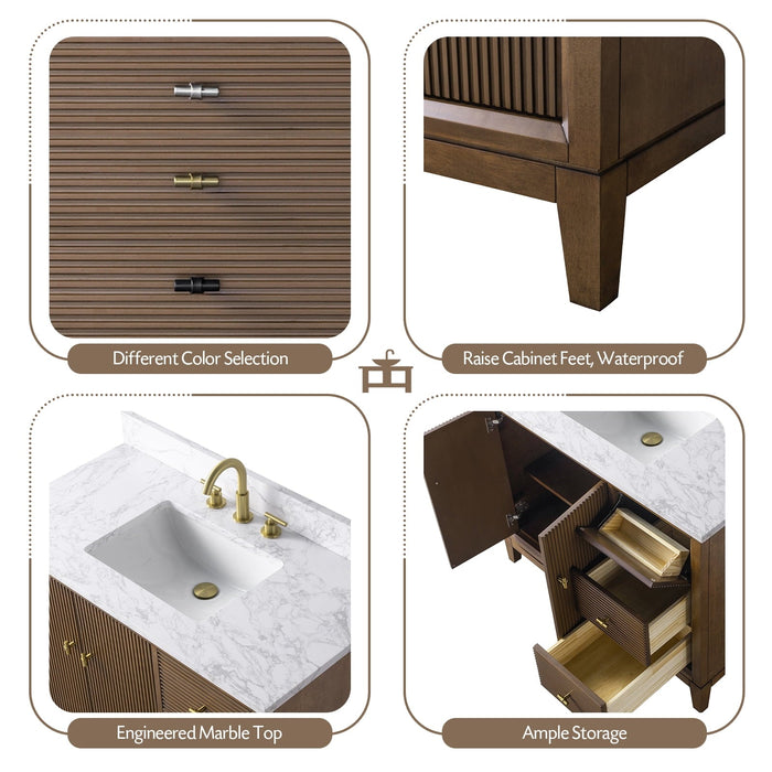 Linear Walnut / Brushed Nickel