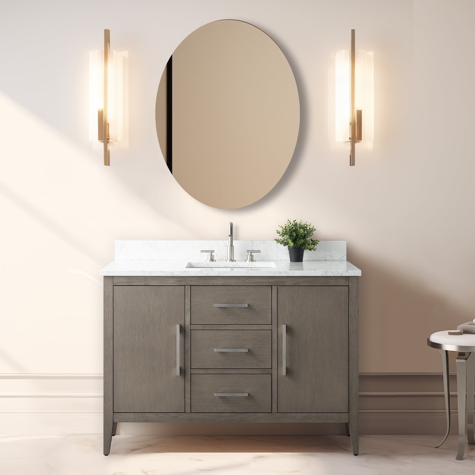 Driftwood Gray / Brushed Nickel