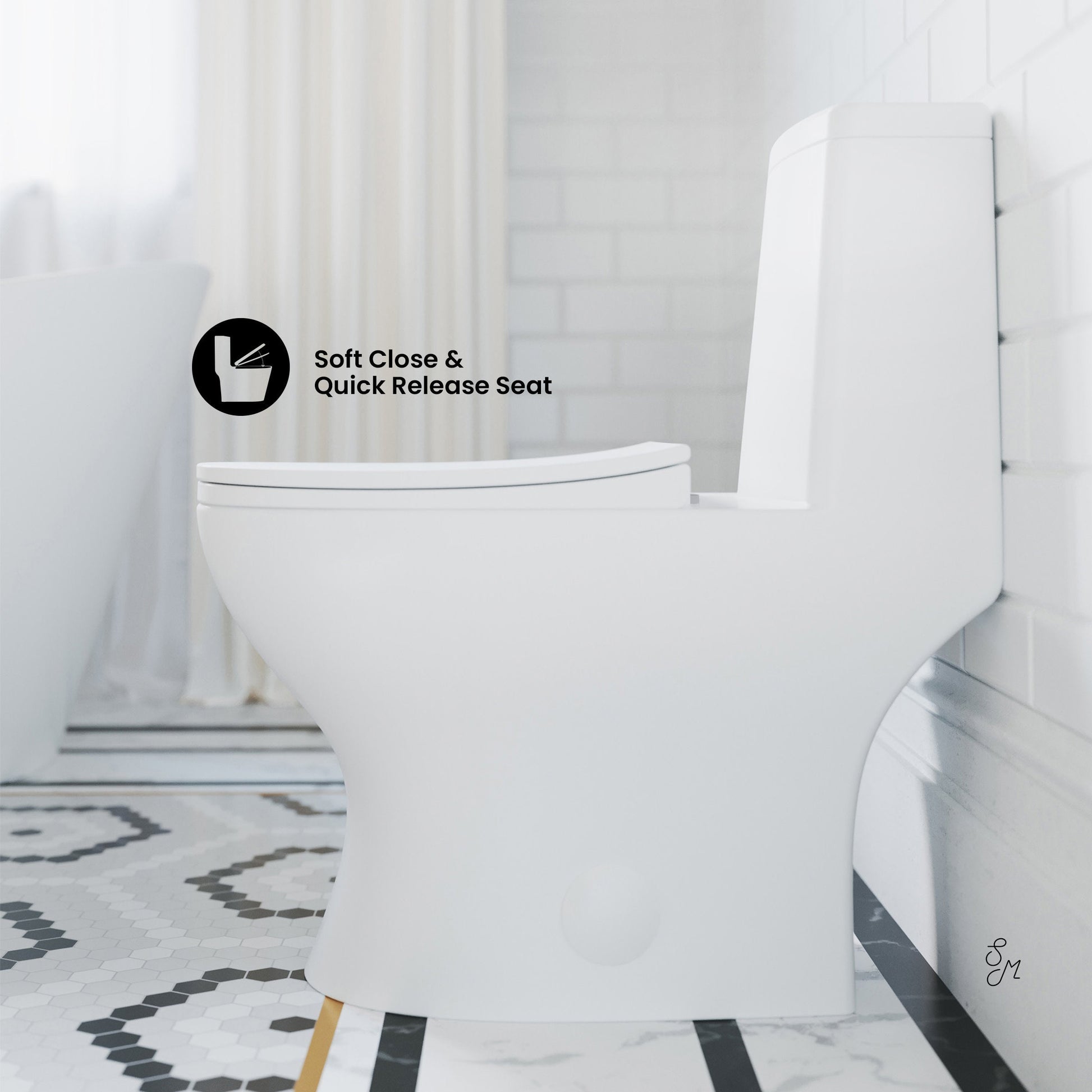 Glossy White / Single - Left