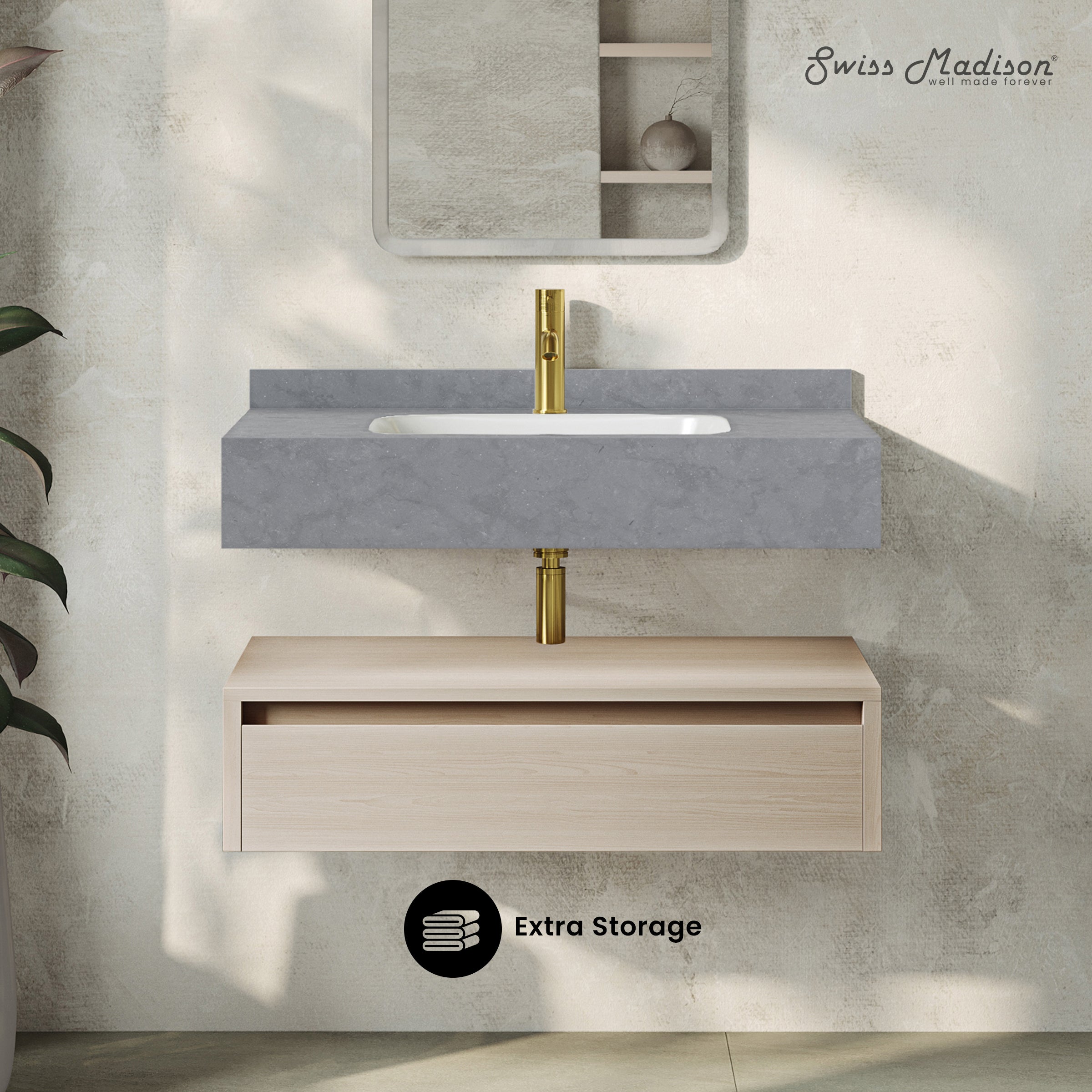 White Oak / Charcoal Gray