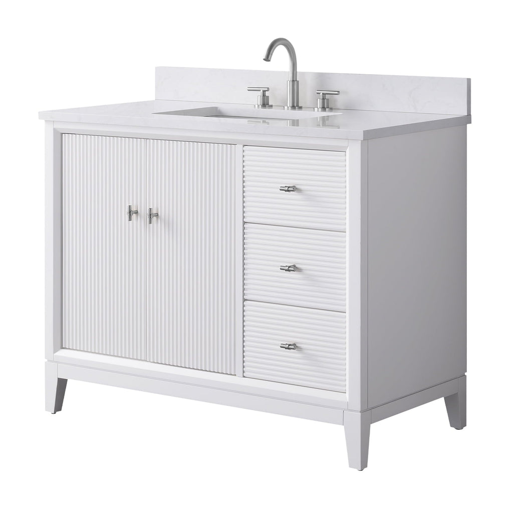 Linear White / Brushed Nickel