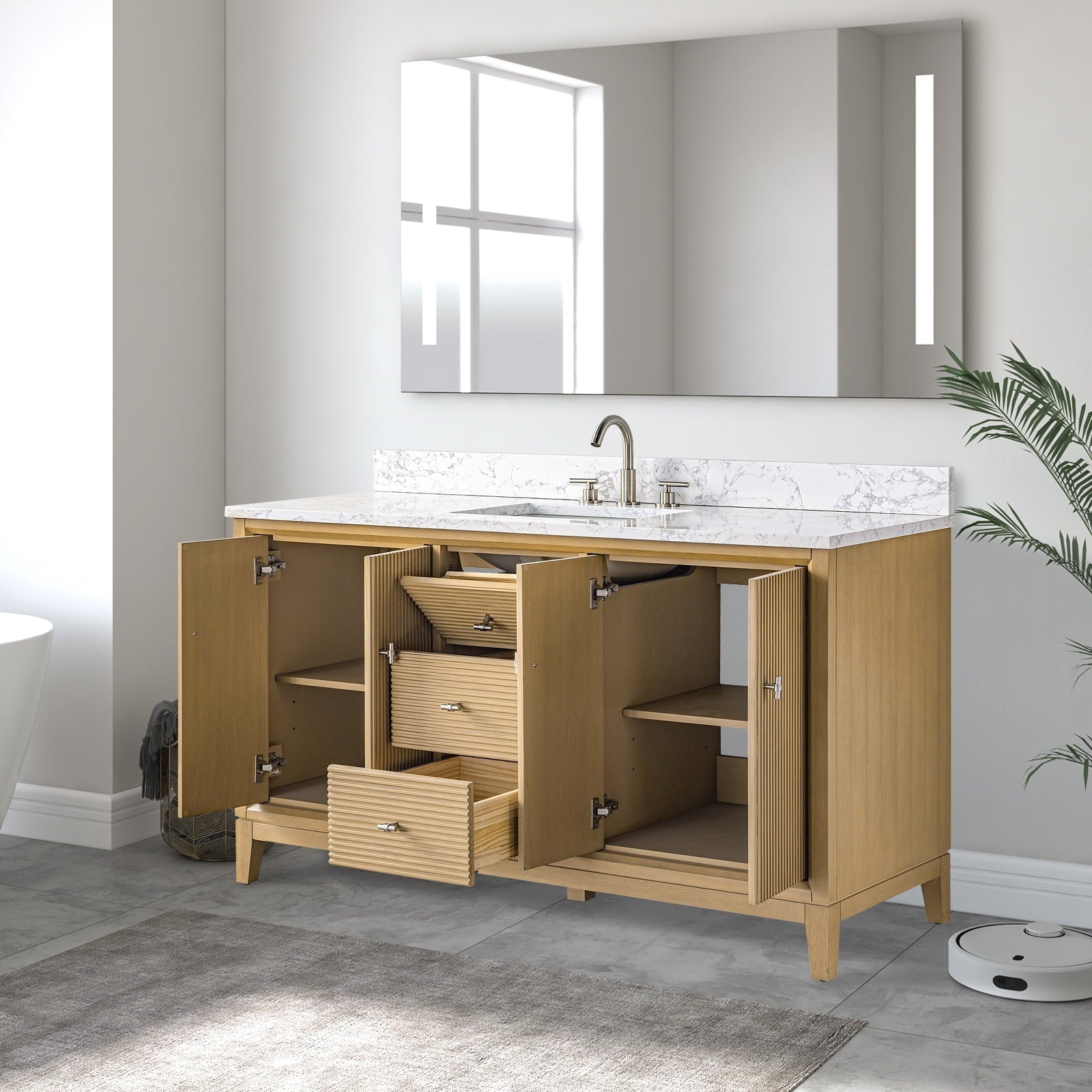 Linear Natural Oak / Brushed Nickel