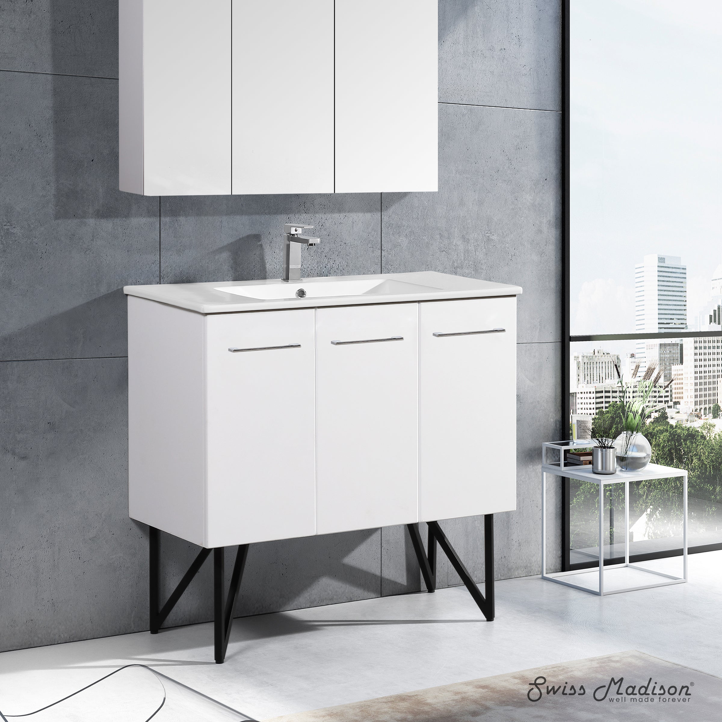 White / White / 1-Hole
