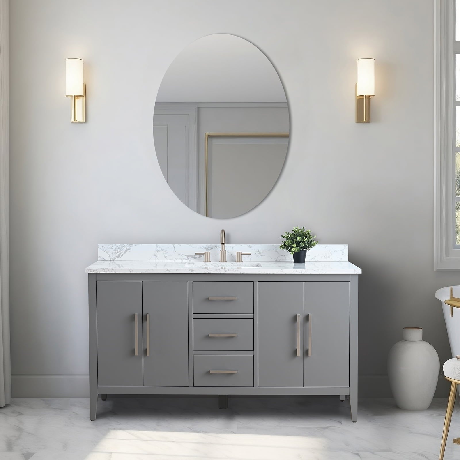 Cashmere Gray / Brushed Nickel