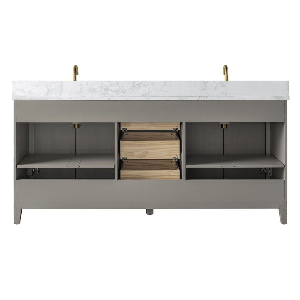 Linear Driftwood Gray / Golden Brushed