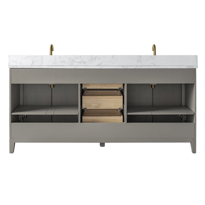 Linear Driftwood Gray / Golden Brushed