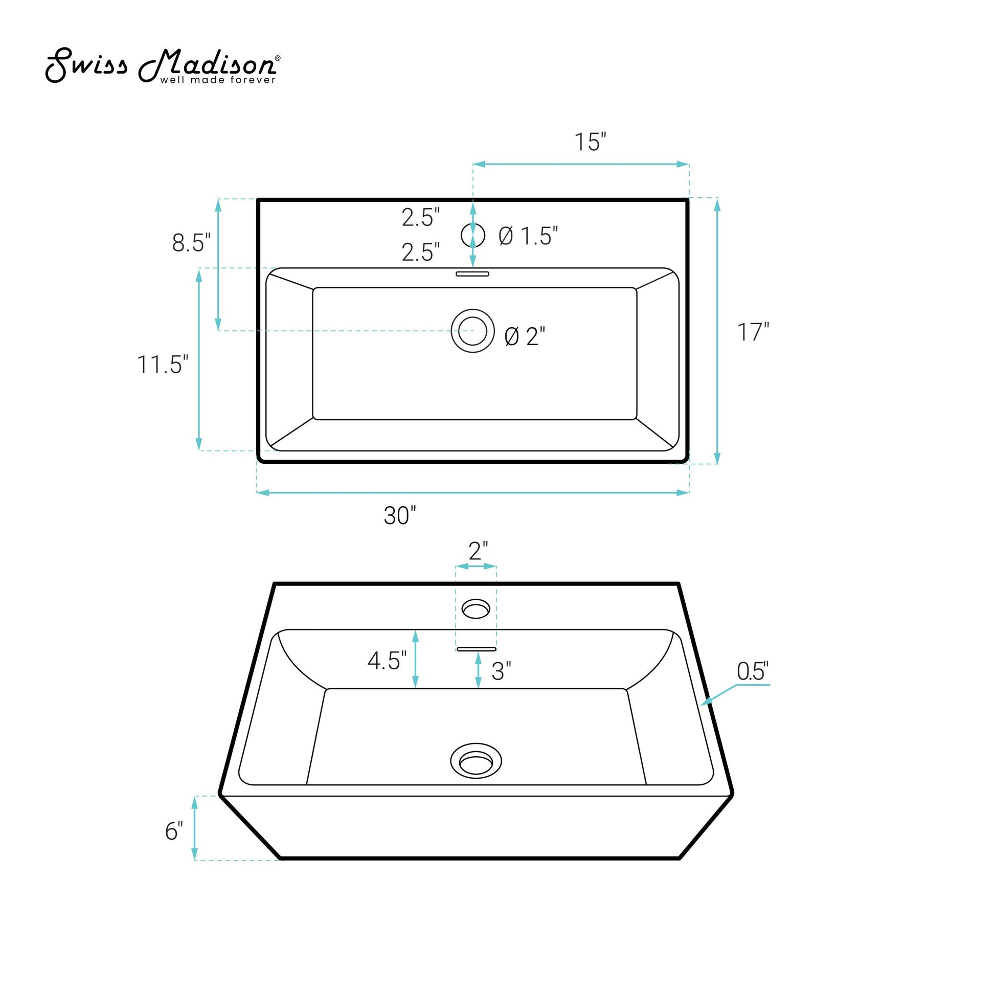 White / 1-Hole