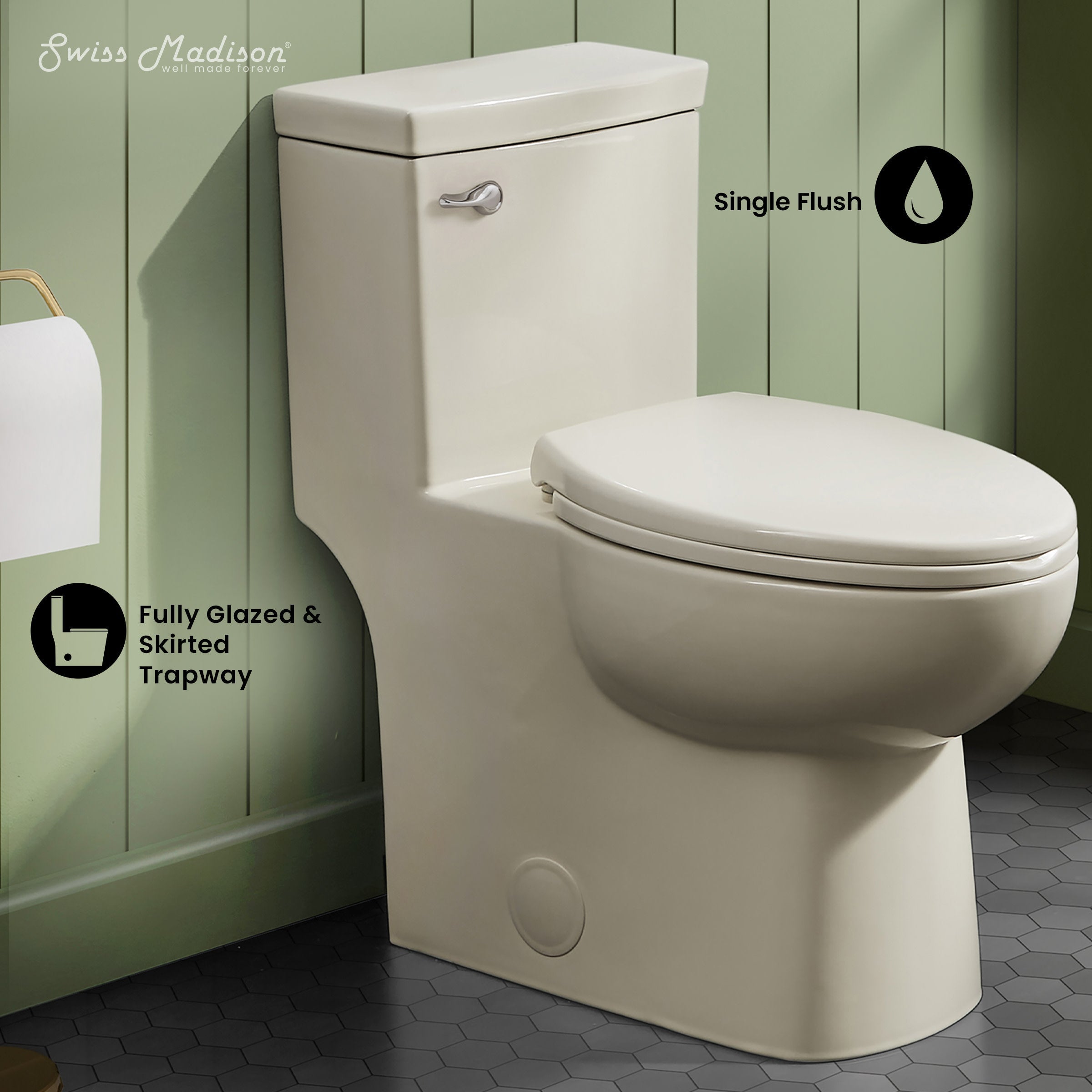 Glossy Bisque / Single - Left Front