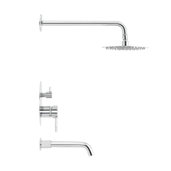 Polished Chrome / Without Hand Sprayer / With Tub Filler
