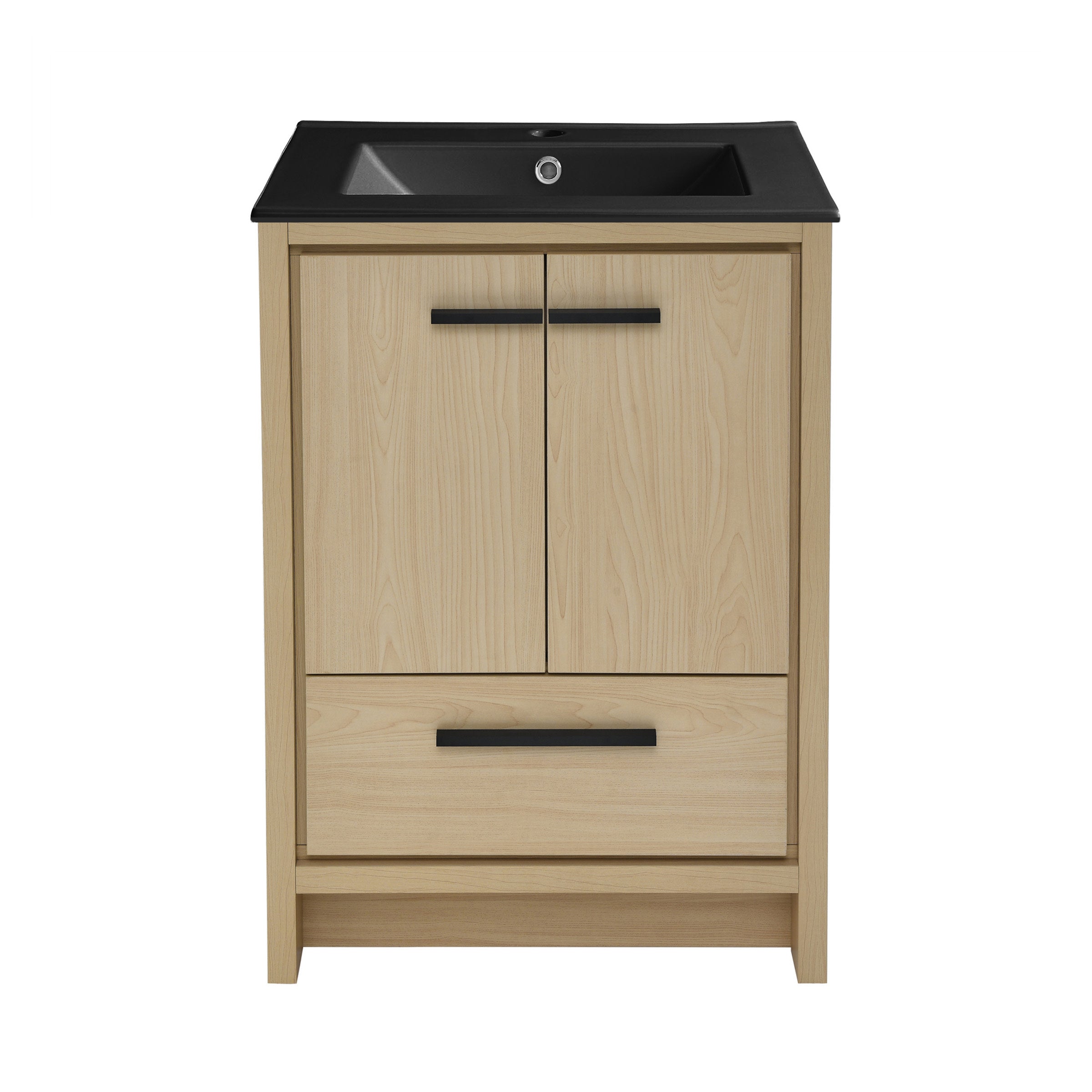 Natural Oak / Matte Black / 1-Hole
