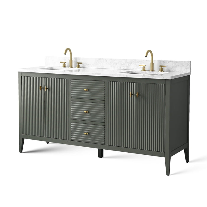Linear Vintage Green / Golden Brushed