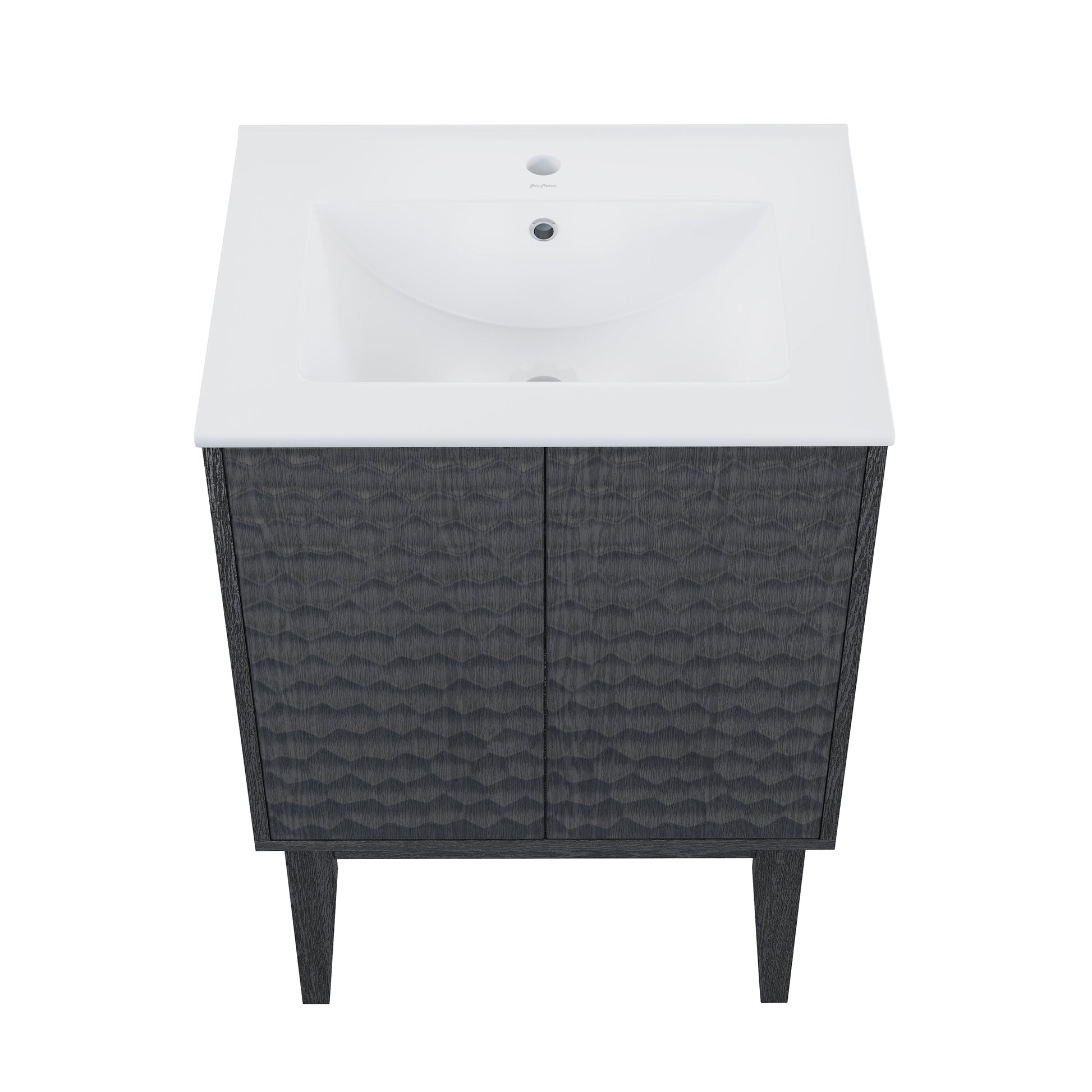 Black Oak / White / 1-Hole