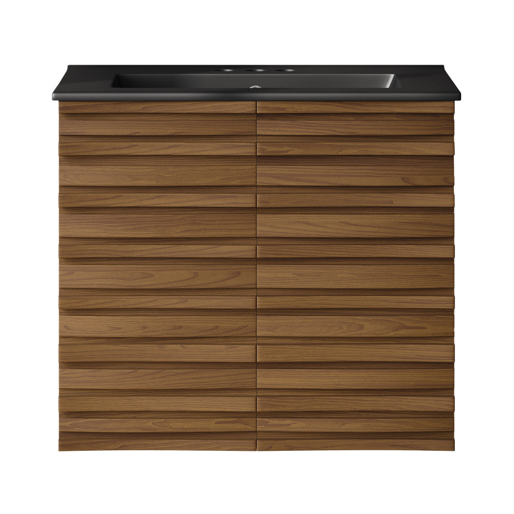 Brown Oak / Black / 3-Hole Center