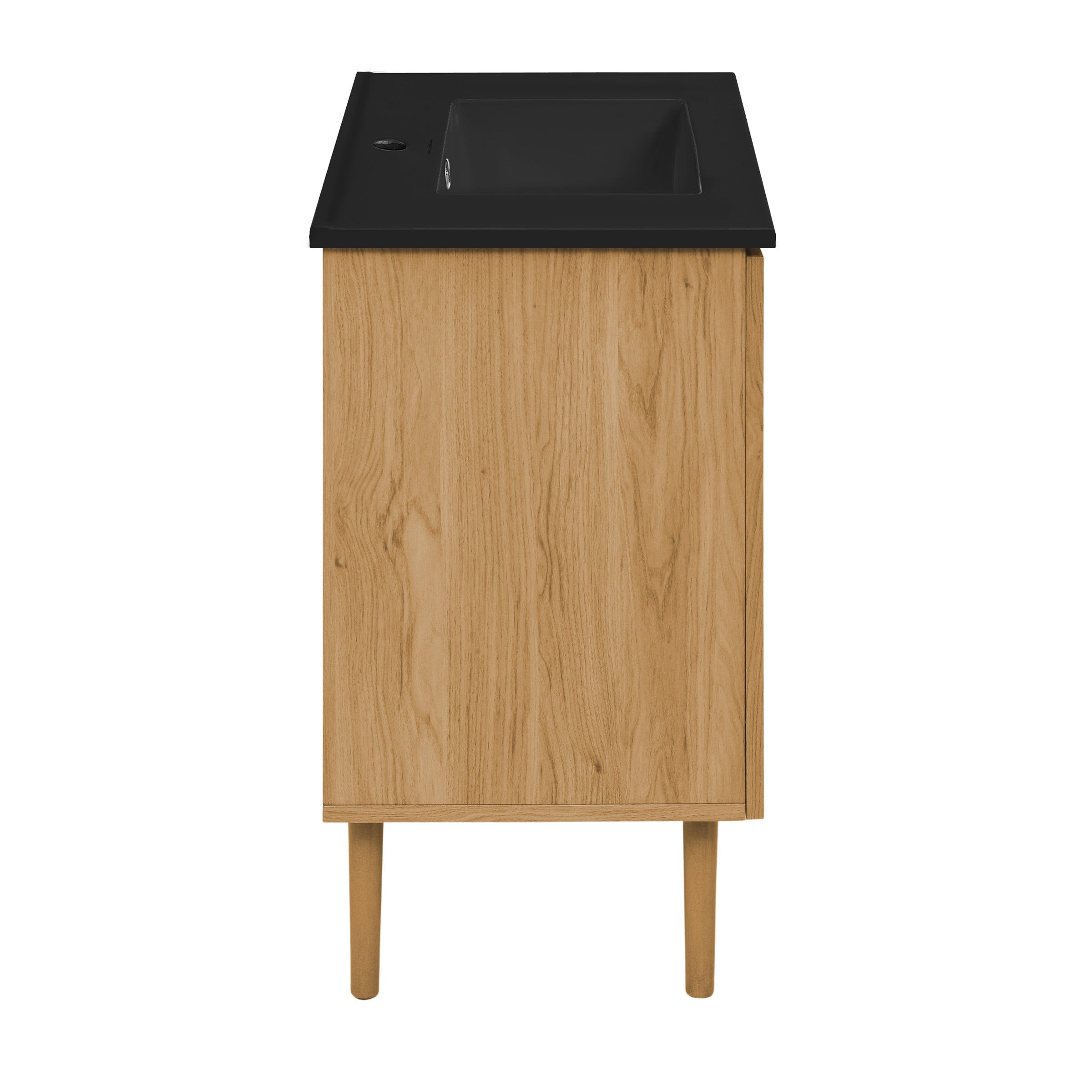 Golden Oak / Black / 1-Hole