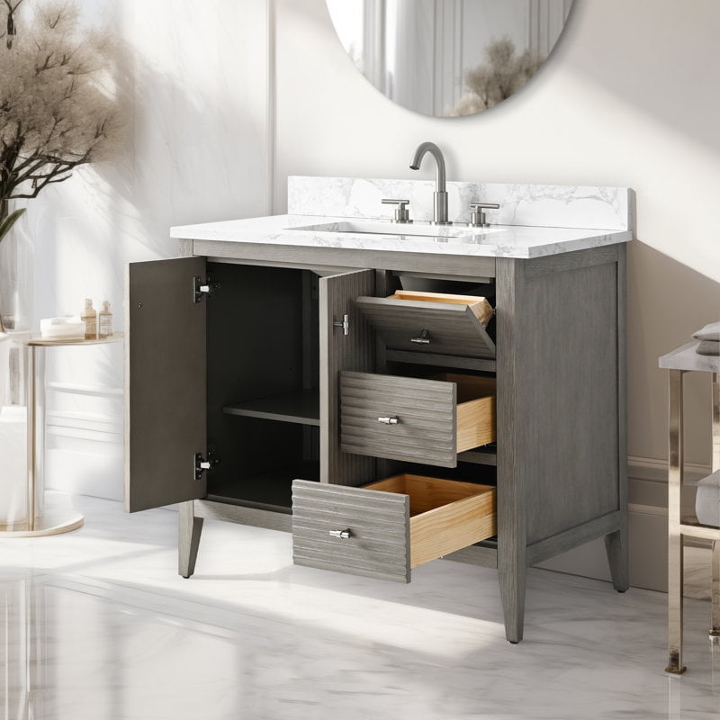 Linear Driftwood Gray / Brushed Nickel