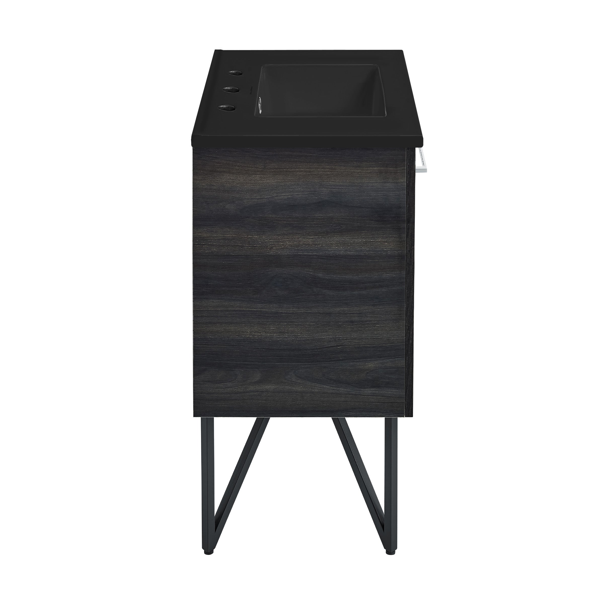 Black Walnut / Matte Black / 3-Hole