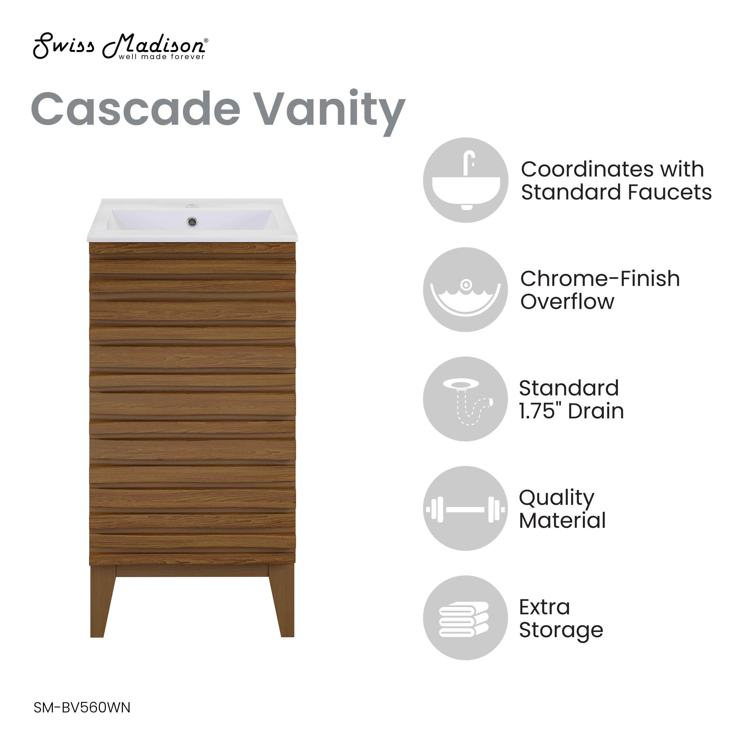 Brown Oak / White