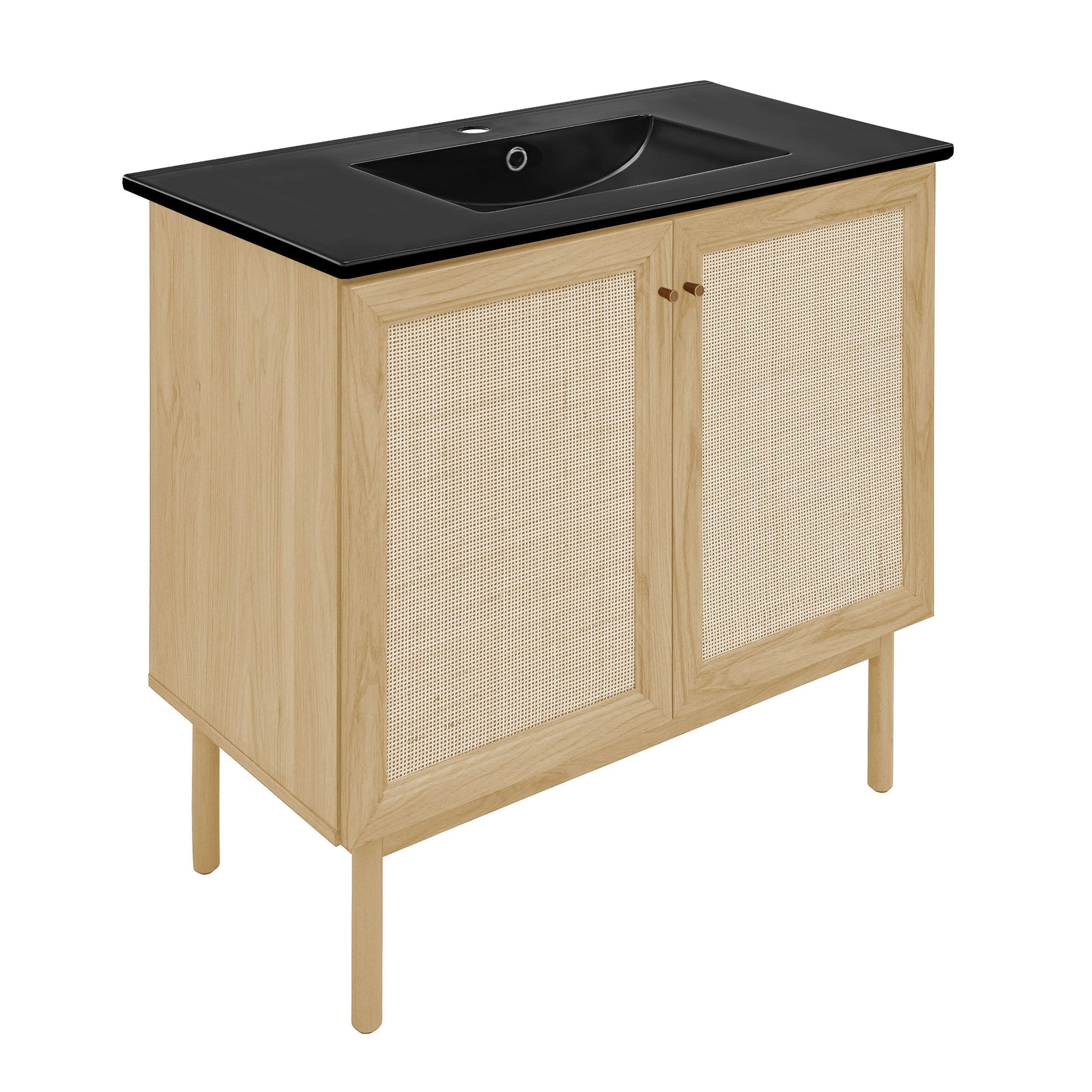 Natural Oak / Black / 1-Hole