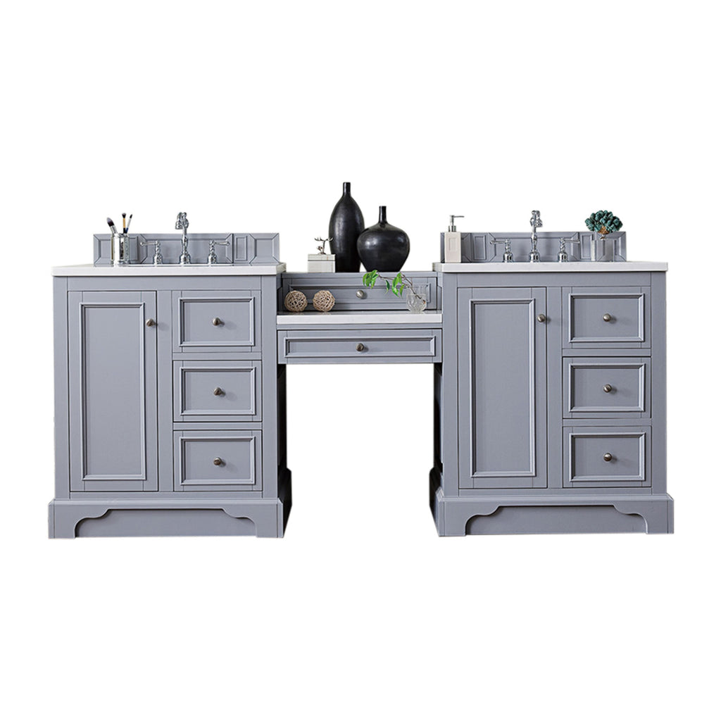 Silver Gray / White Zeus - 3 Faucet Holes
