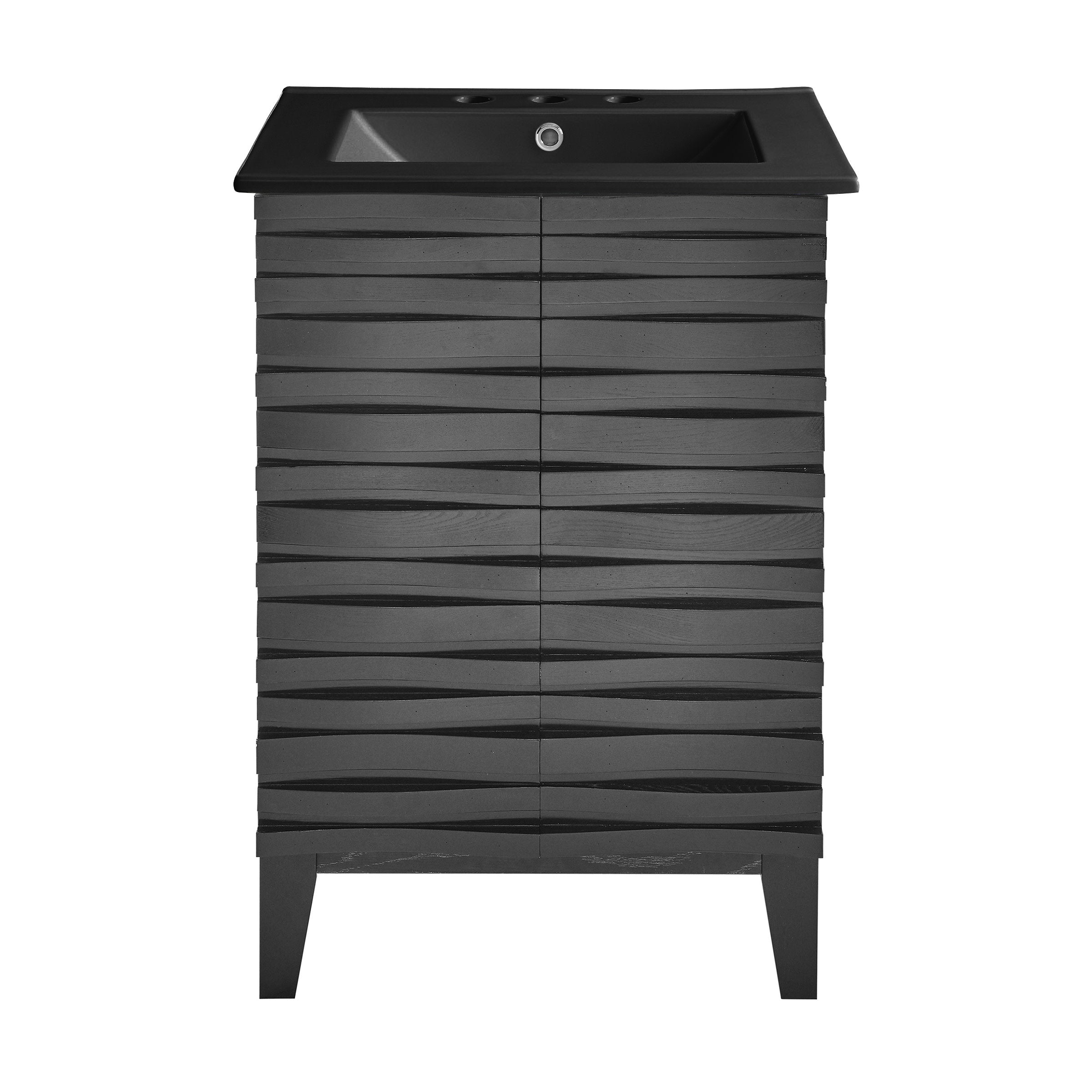 Black Oak / Matte Black / 3-Hole