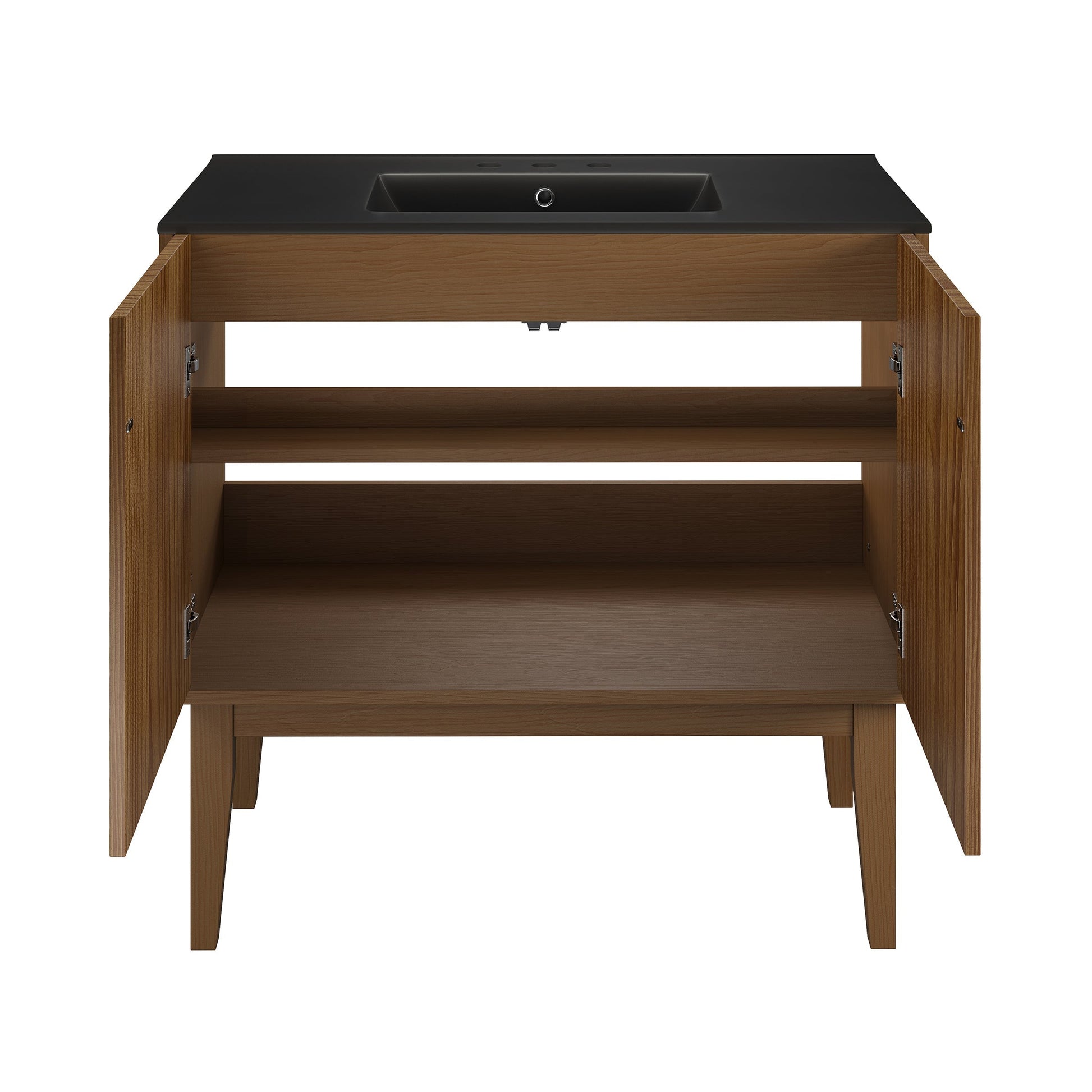 Brown Oak / Matte Black / 3-Hole