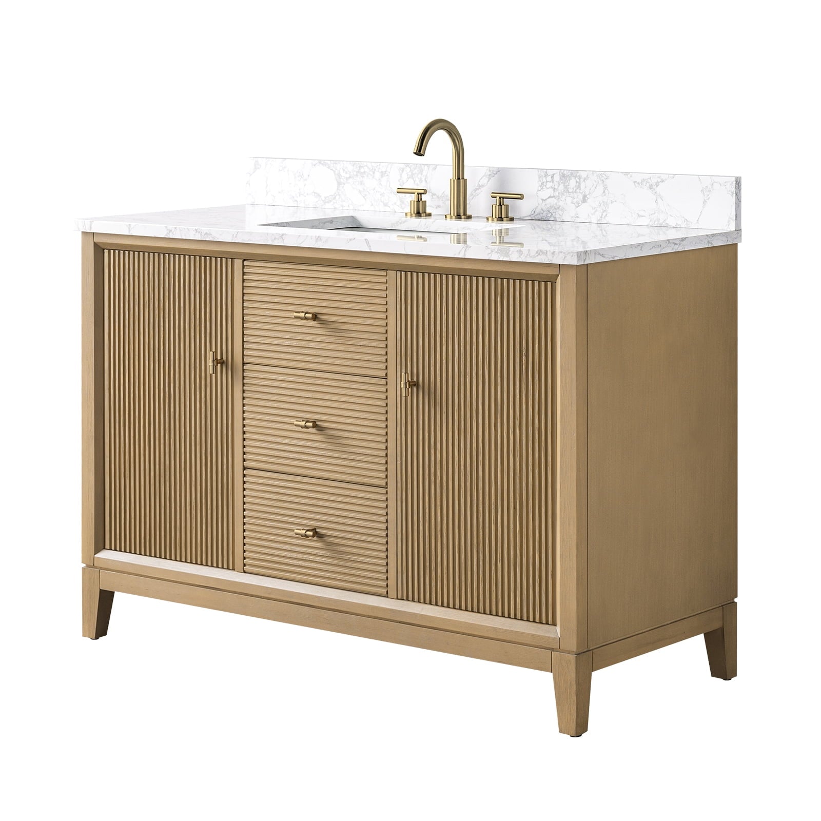 Linear Natural Oak / Golden Brushed