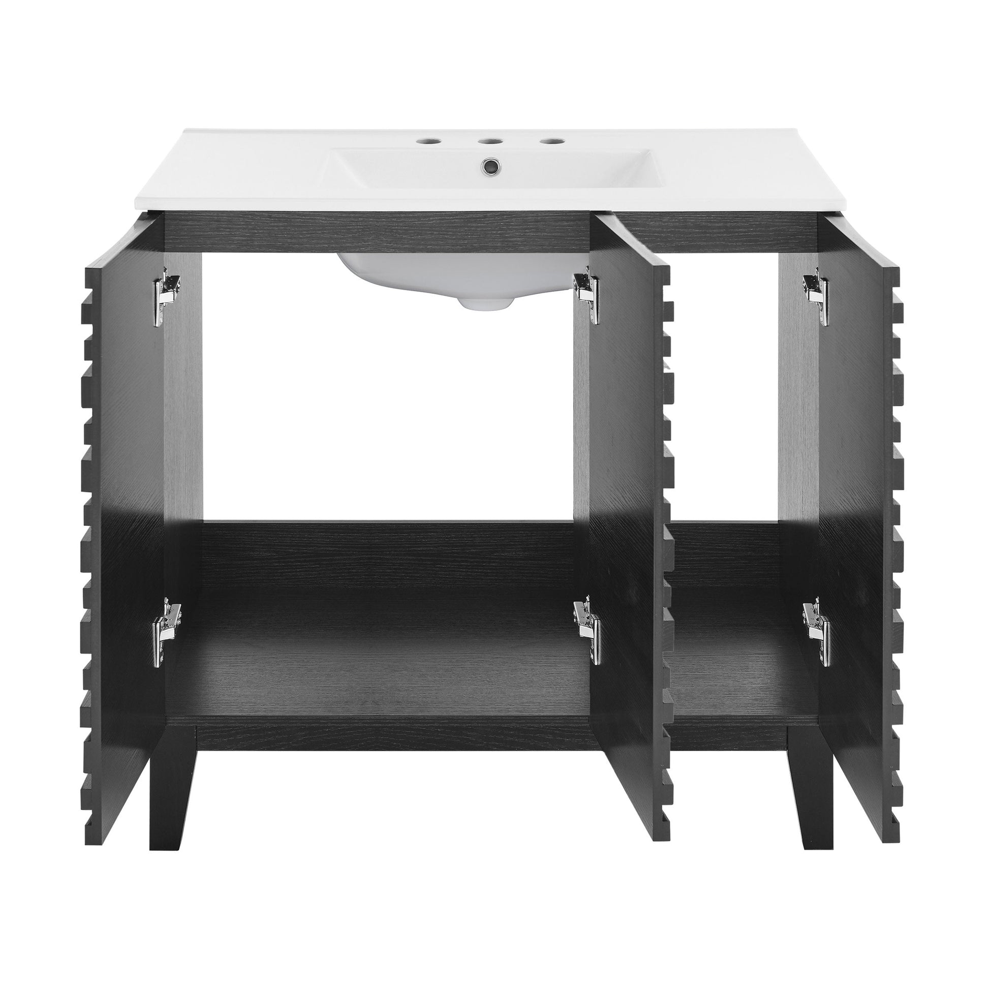 Black Oak / White / 3-Hole