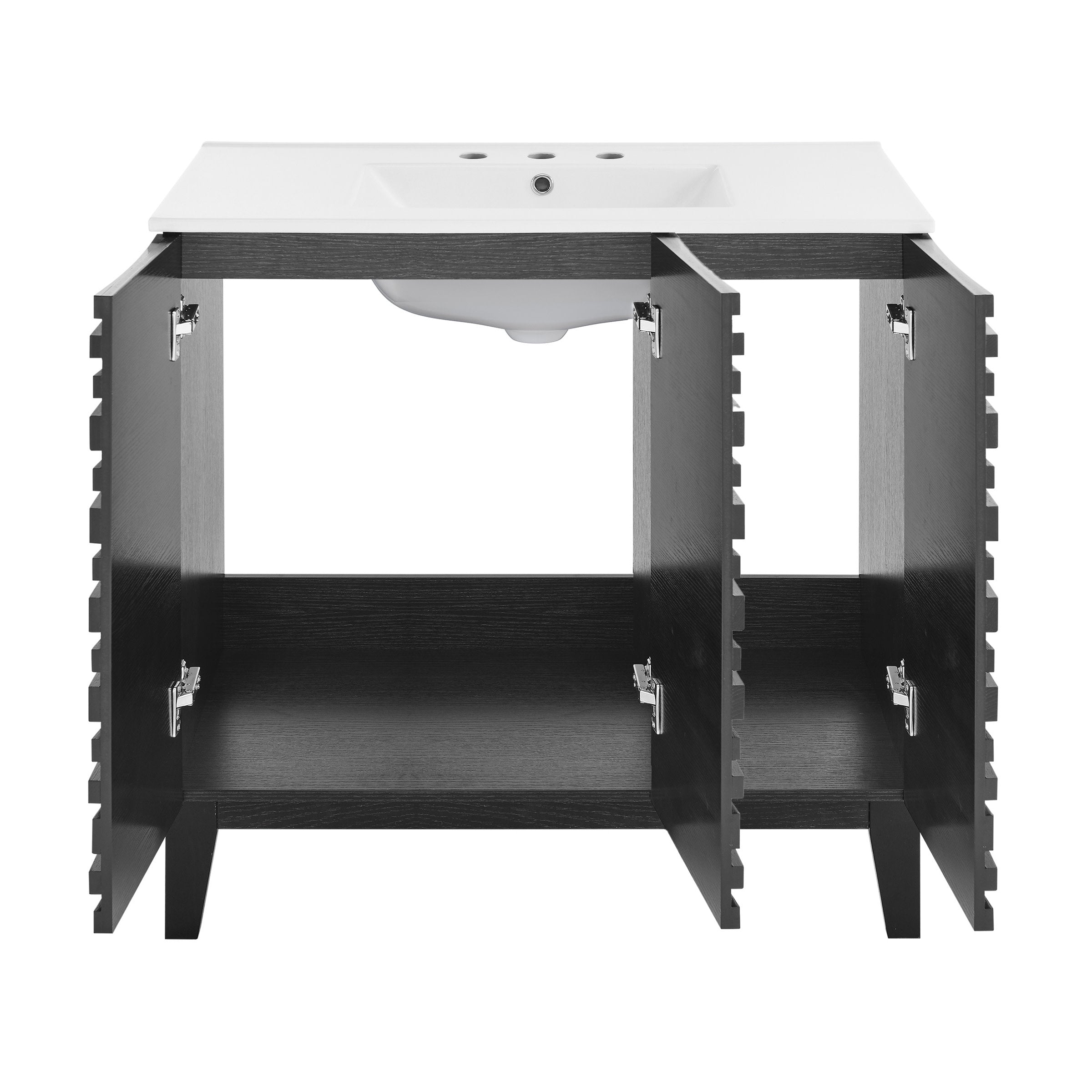 Black Oak / White / 3-Hole