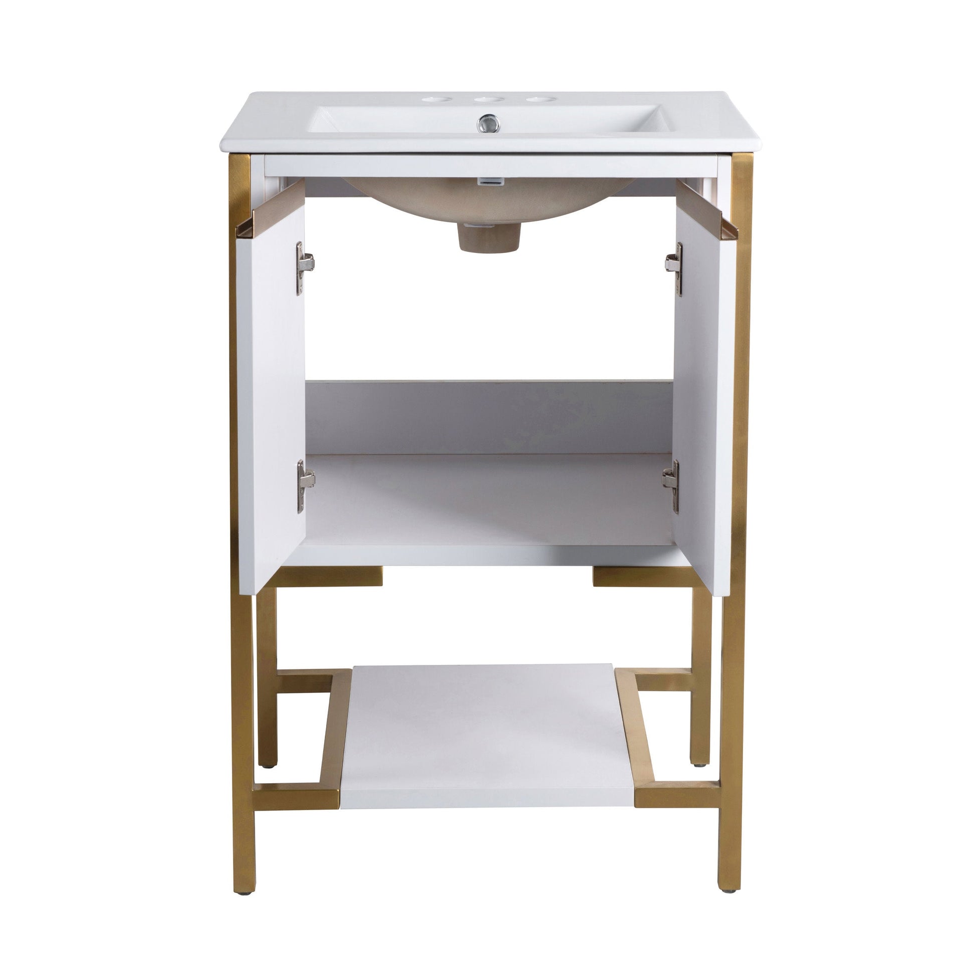 White / White / 3-Hole