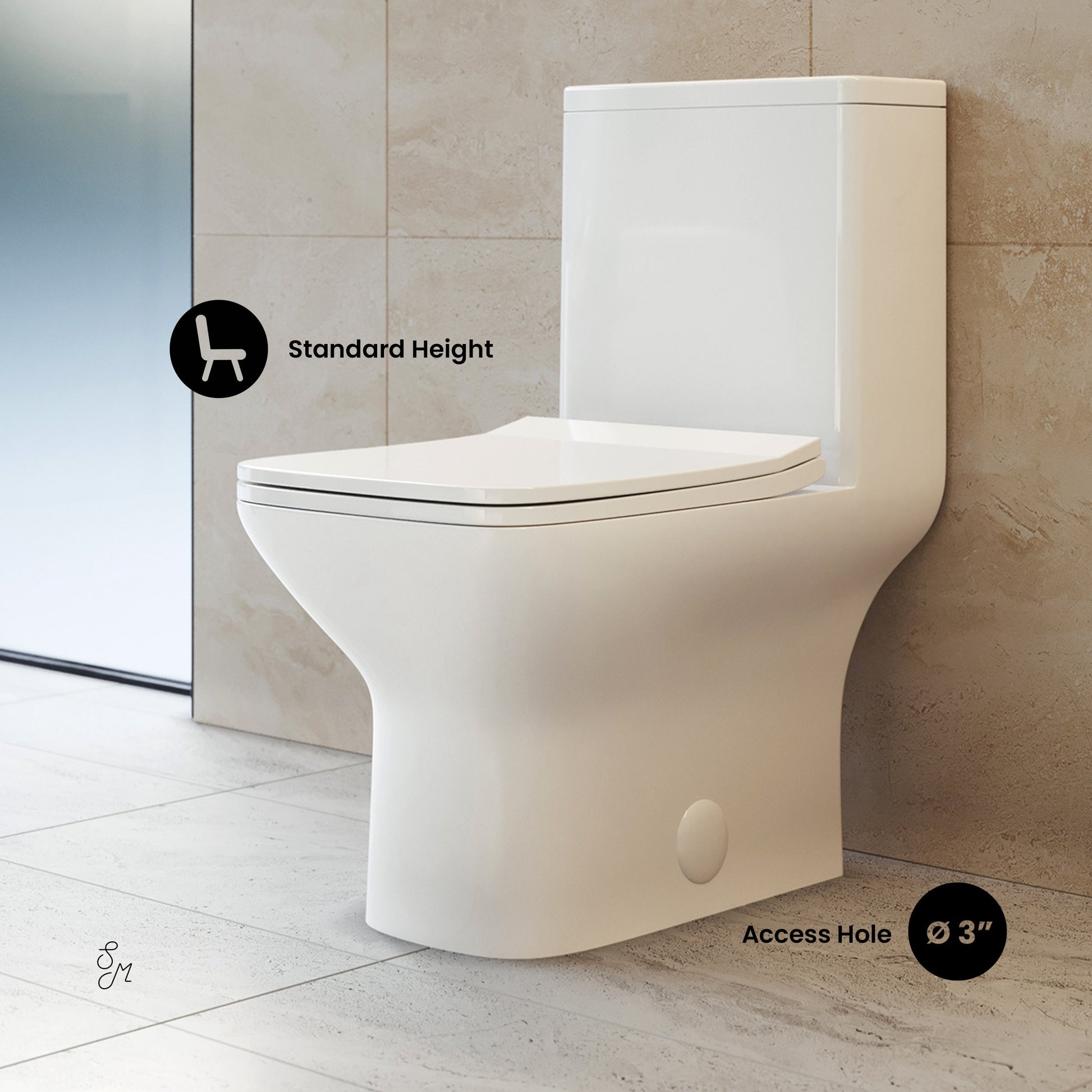 Glossy White / Dual Touchless - Left / Chrome