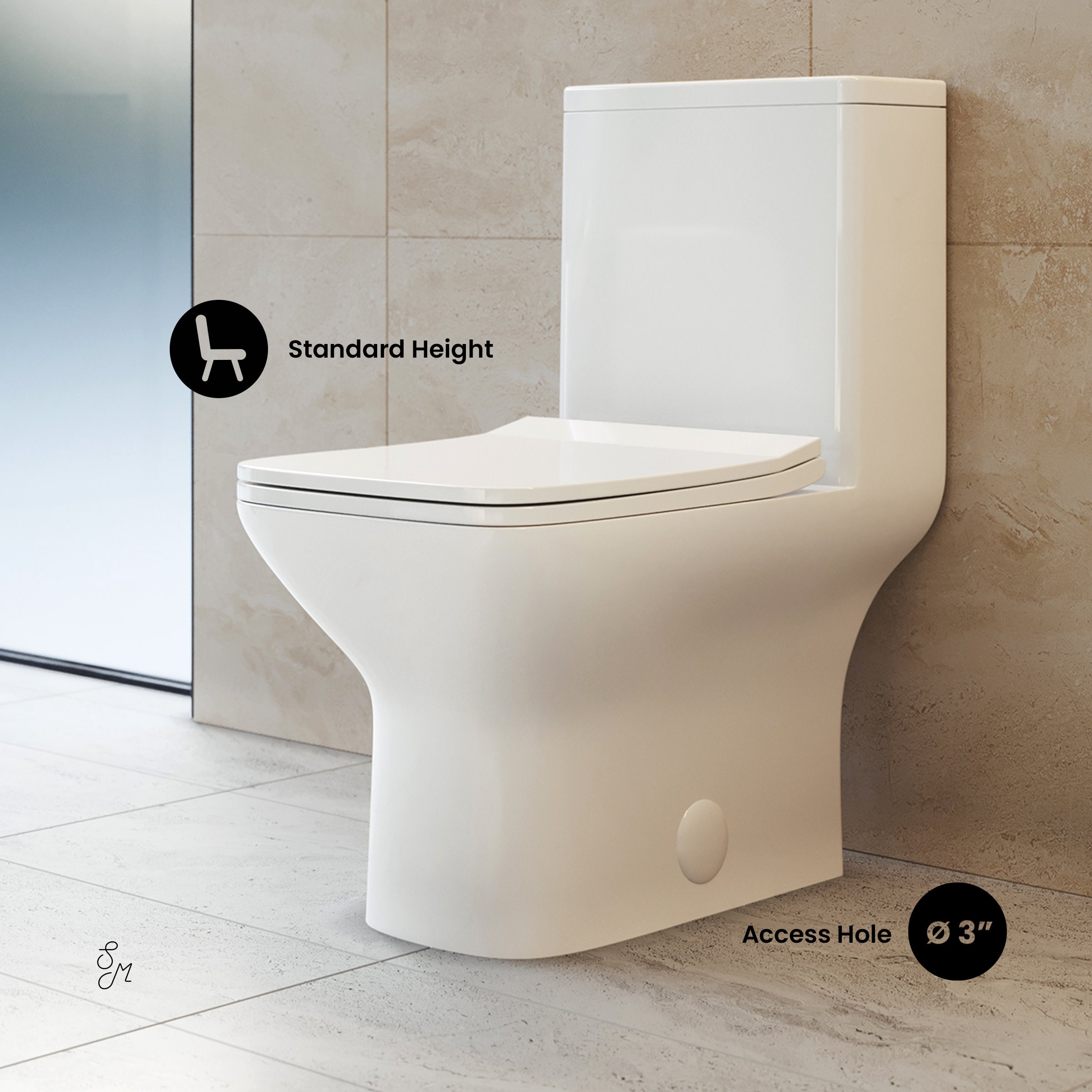 Glossy White / Dual Touchless - Left / Chrome