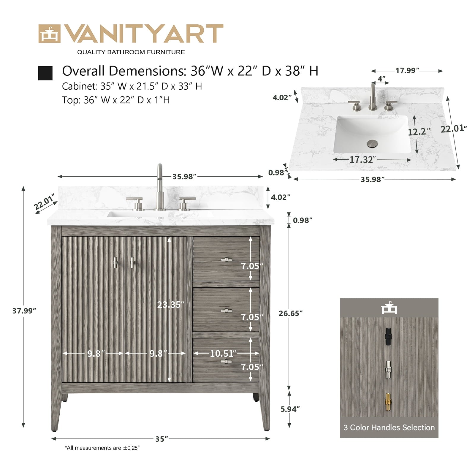 Linear Driftwood Gray / Matte Black