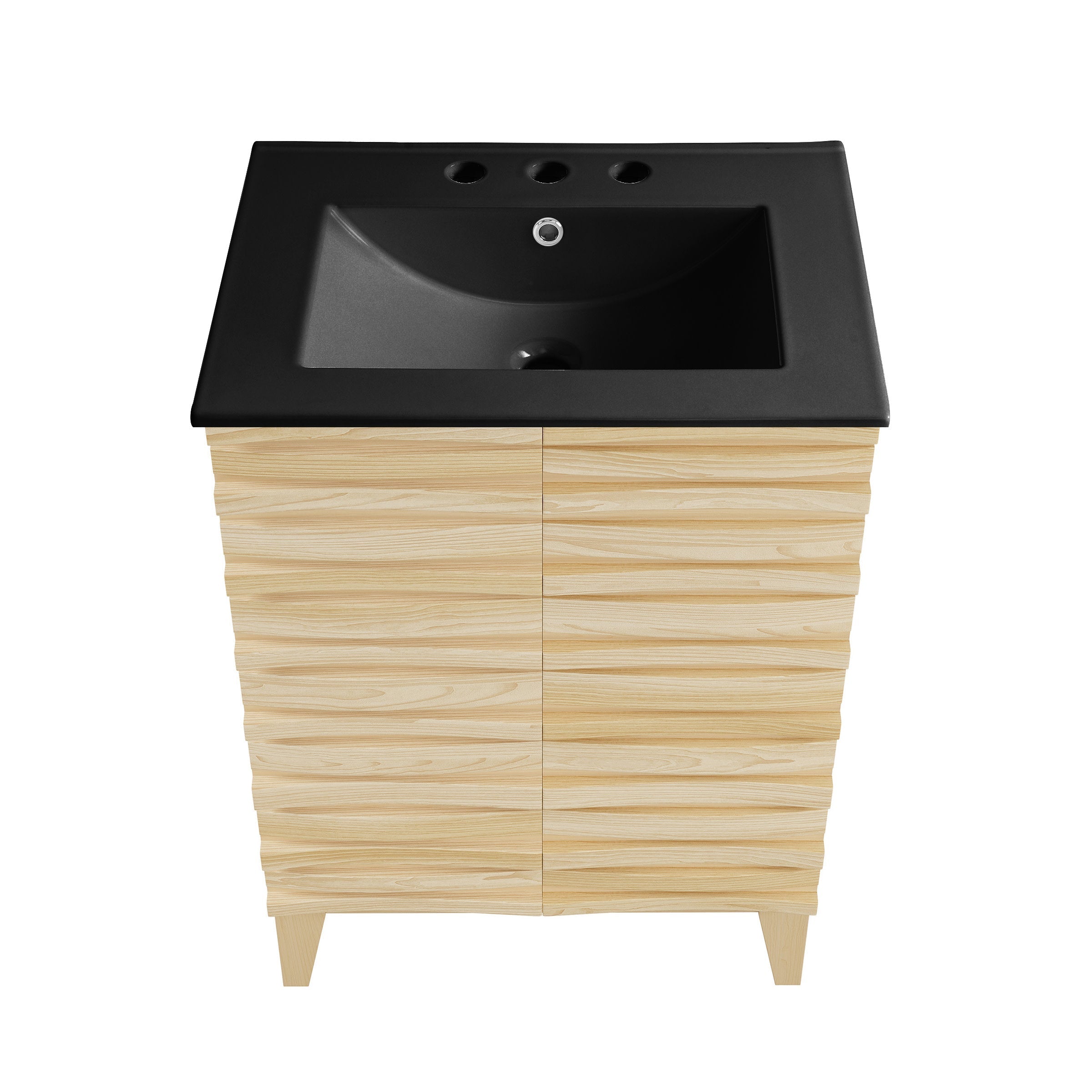 Natural Oak / Matte Black / 3-Hole