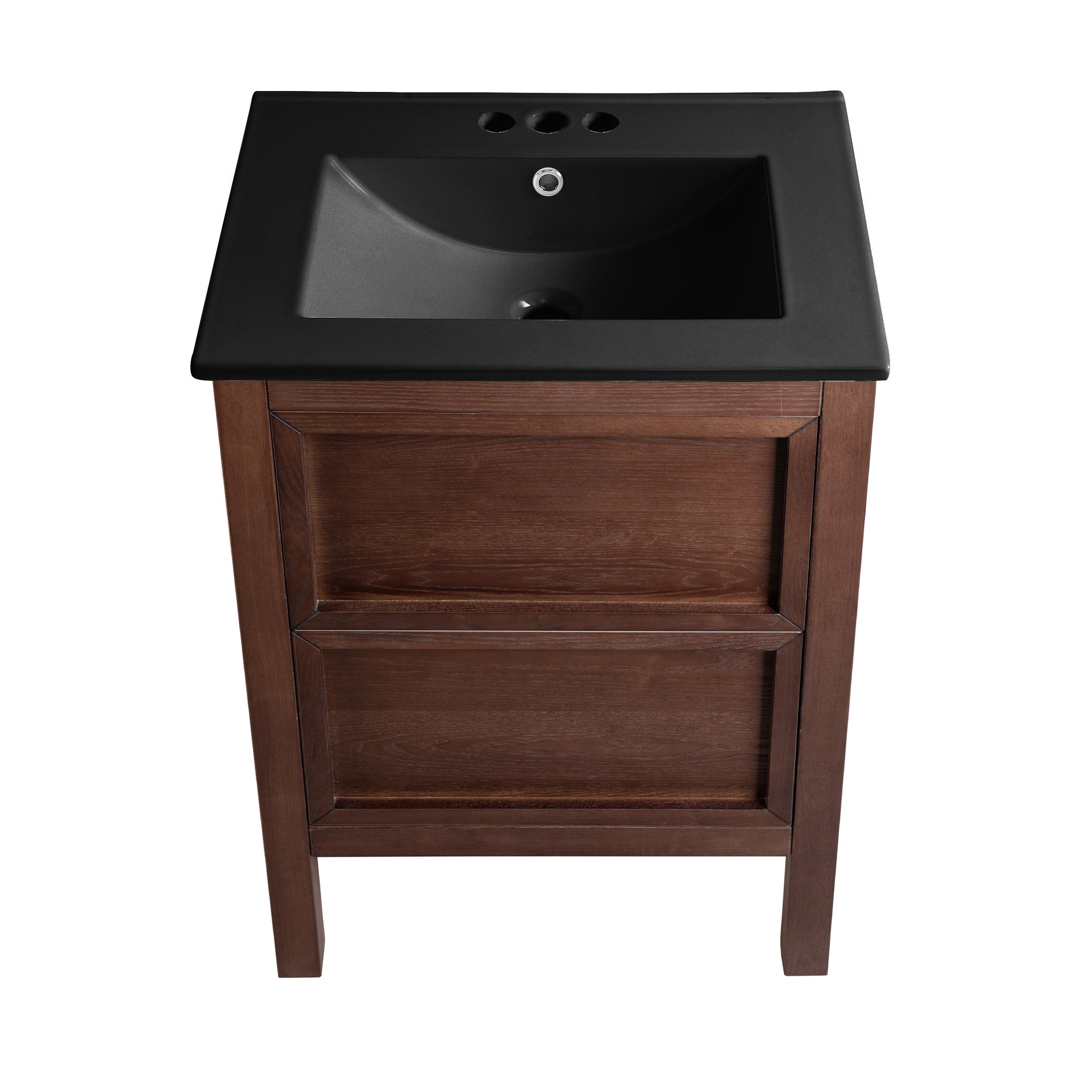 Brown Walnut / Matte Black / 3-Hole