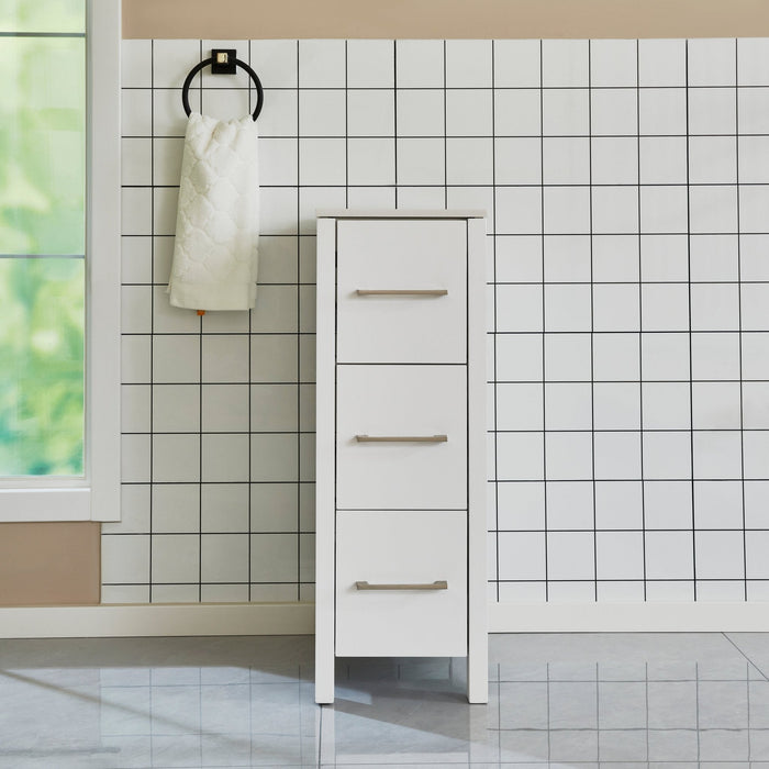 Vanity Art London 12" Bathroom Vanity Side Cabinet with Ceramic Top