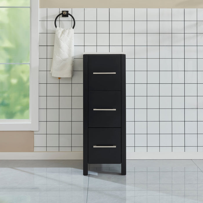 Vanity Art London 12" Bathroom Vanity Side Cabinet with Ceramic Top