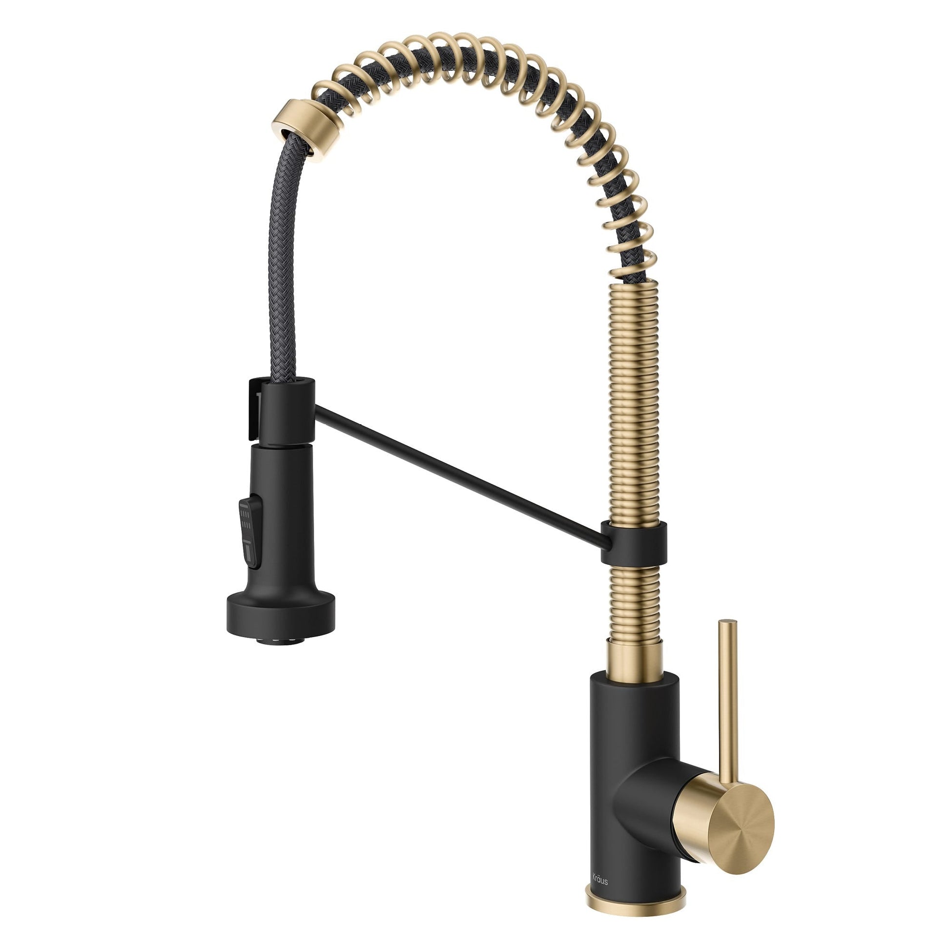 Spot Free Antique Champagne Bronze / Matte Black / Pull Down