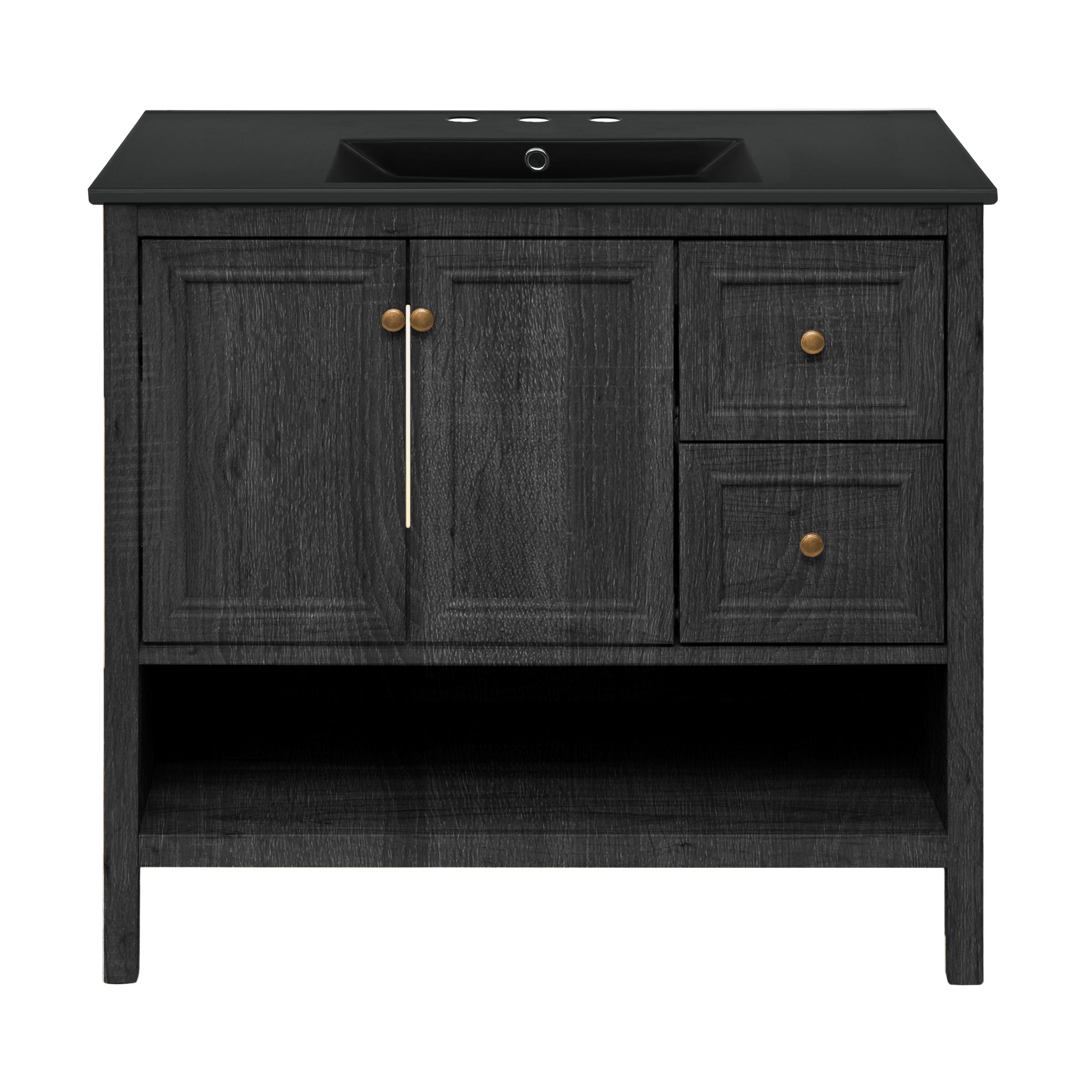 Black Oak / Black / 3-Hole