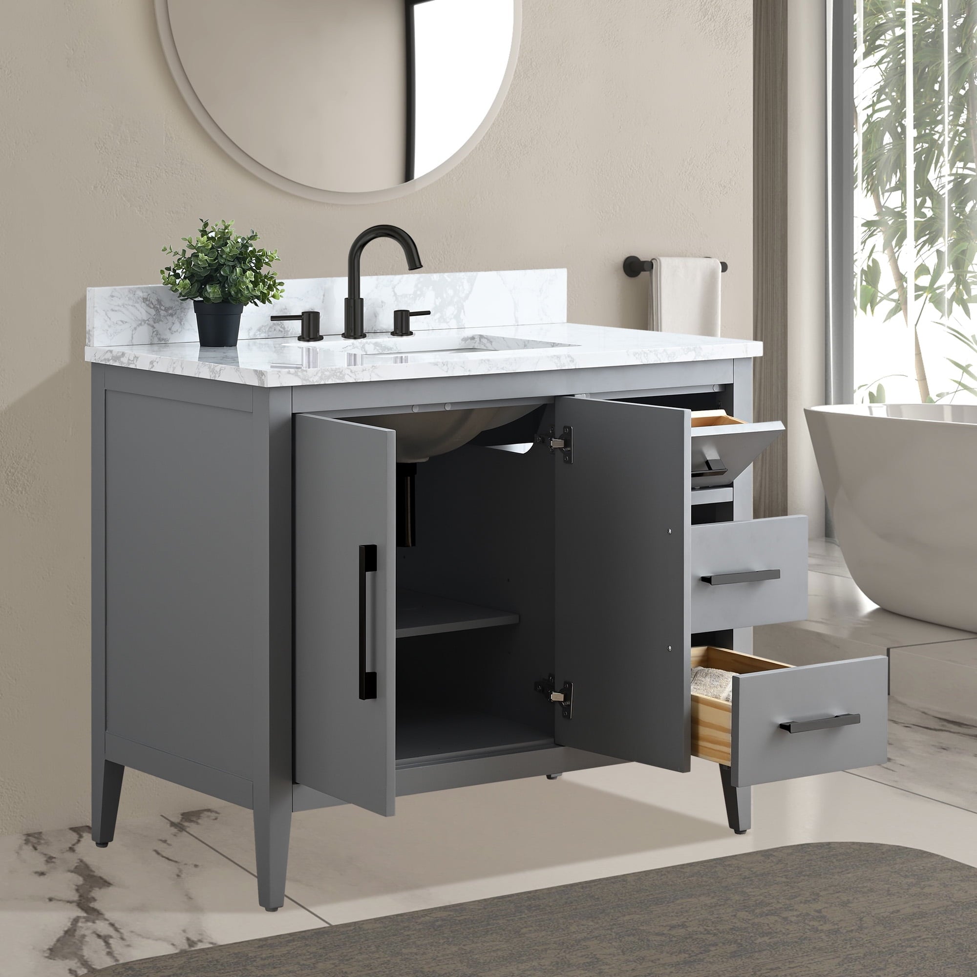 Cashmere Gray / Matte Black