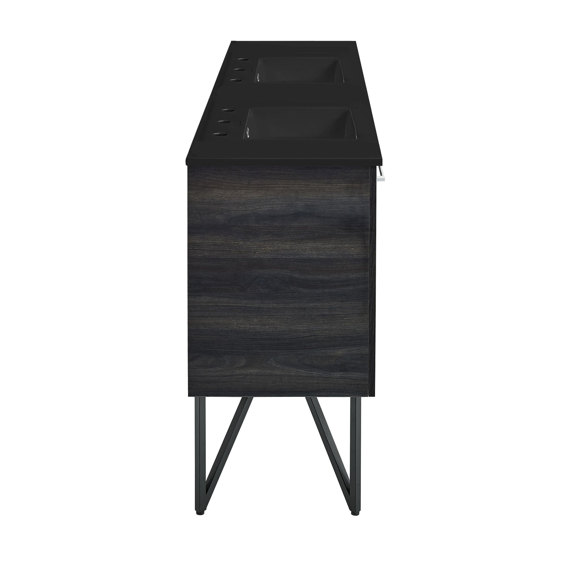 Black Walnut / Matte Black / 3-Hole