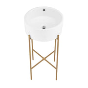 Brushed Gold / White