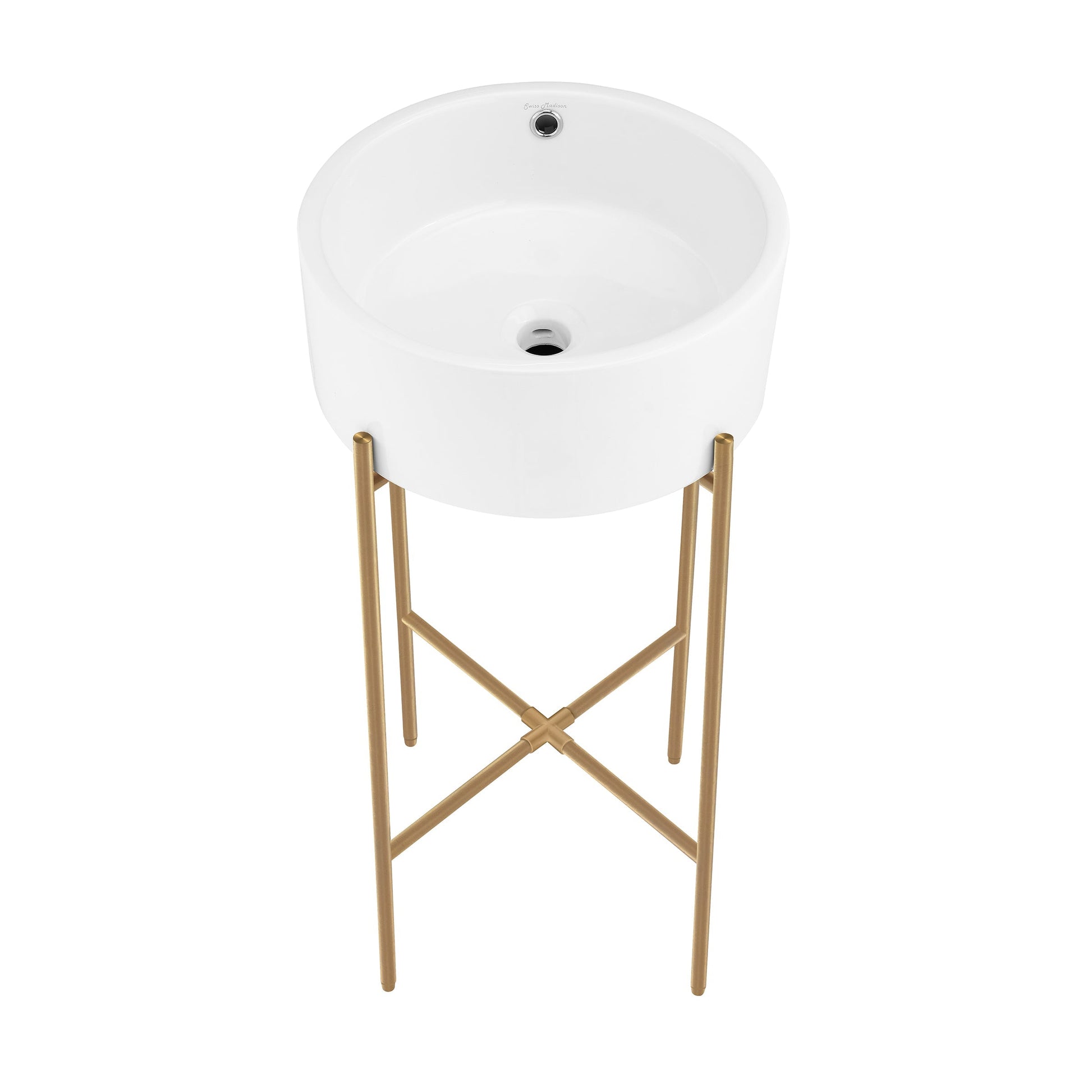 Brushed Gold / White
