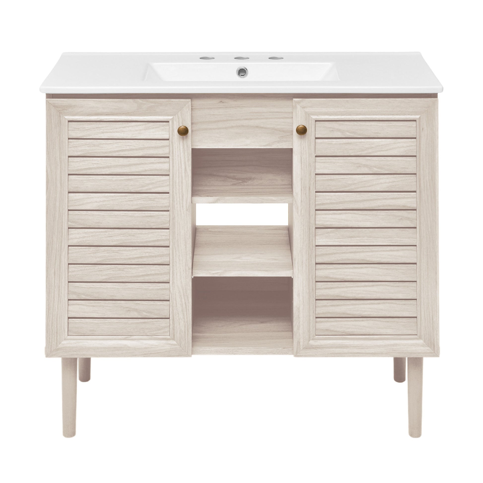 White Oak / White / 3-Hole