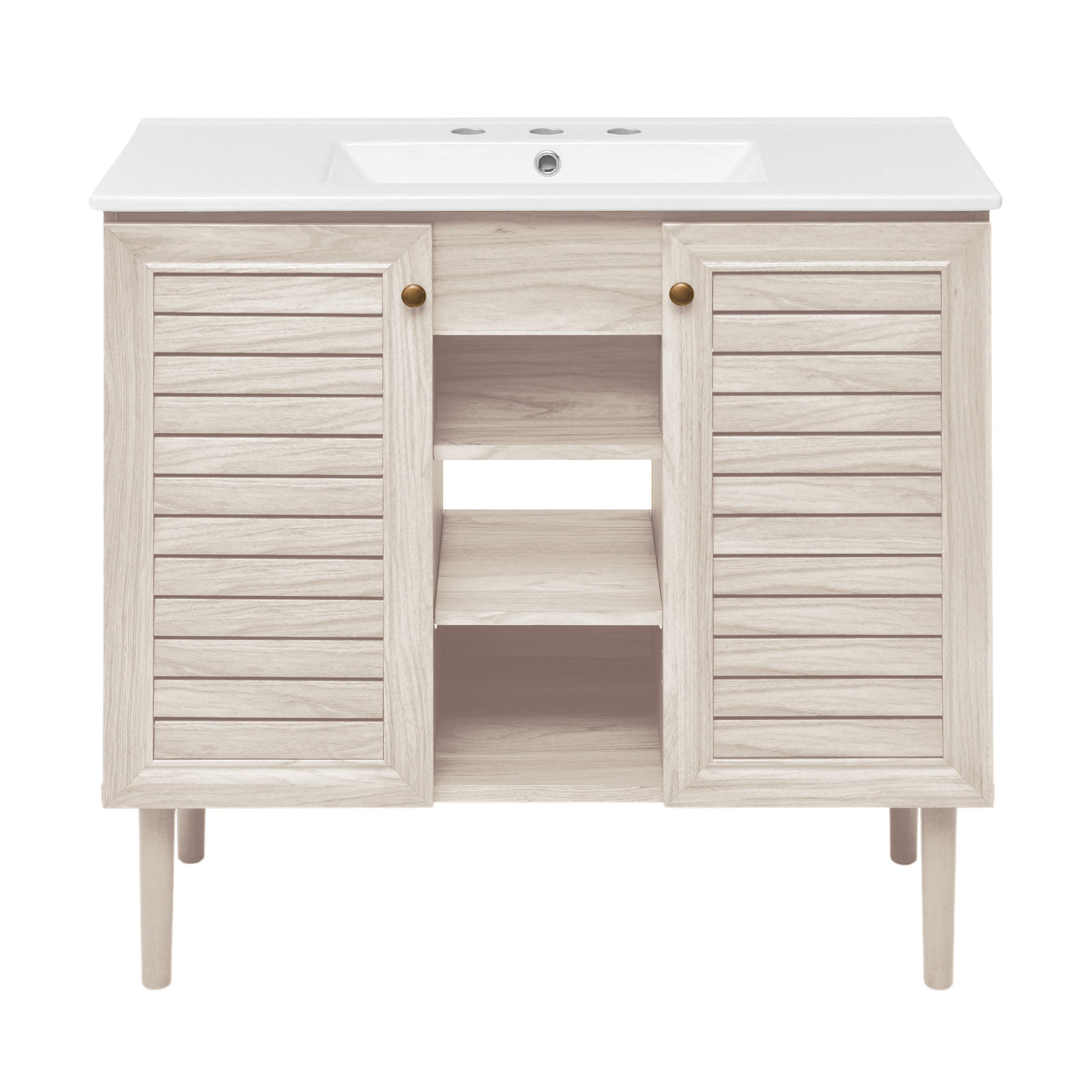 White Oak / White / 3-Hole
