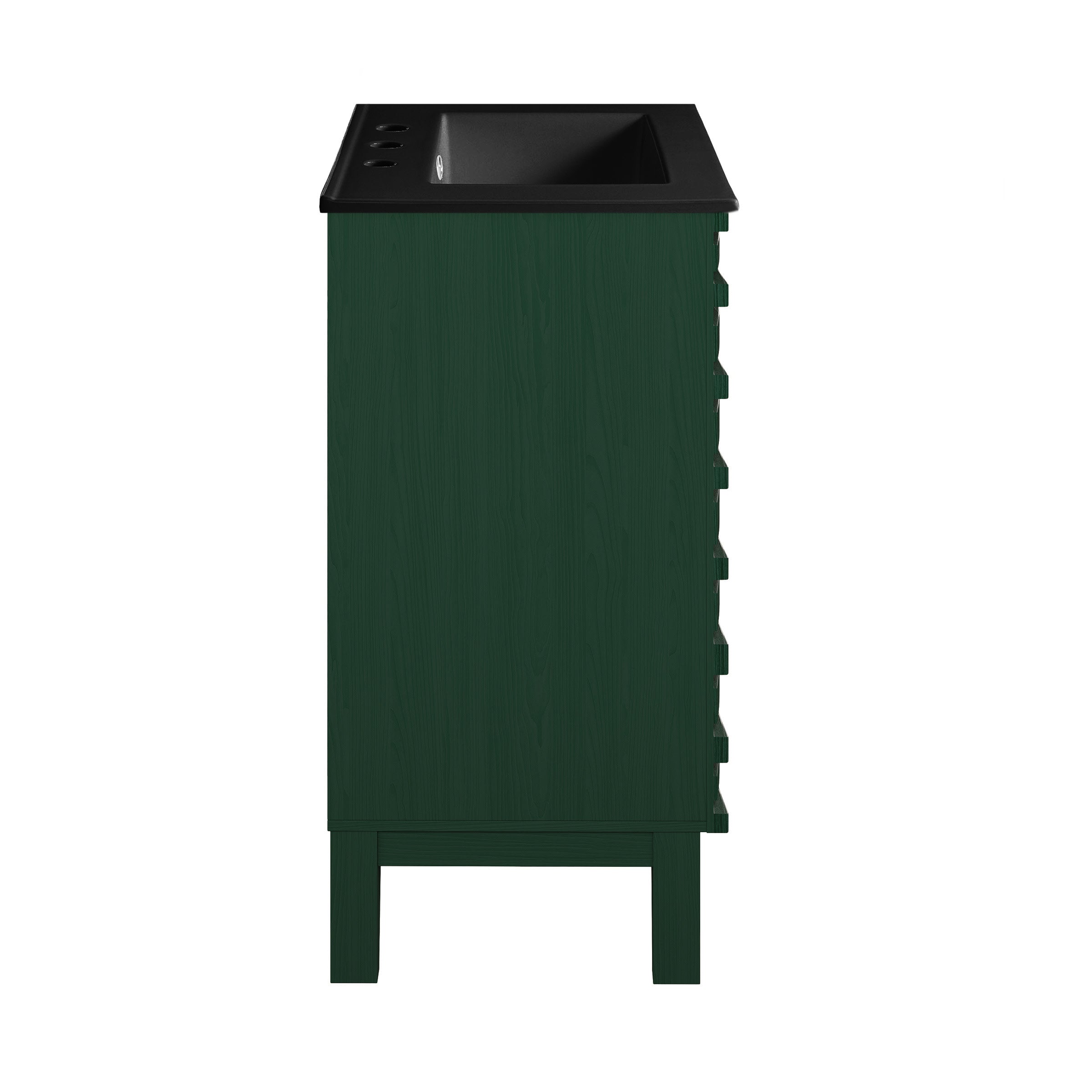 Green Oak / Matte Black / 3-Hole - Wide